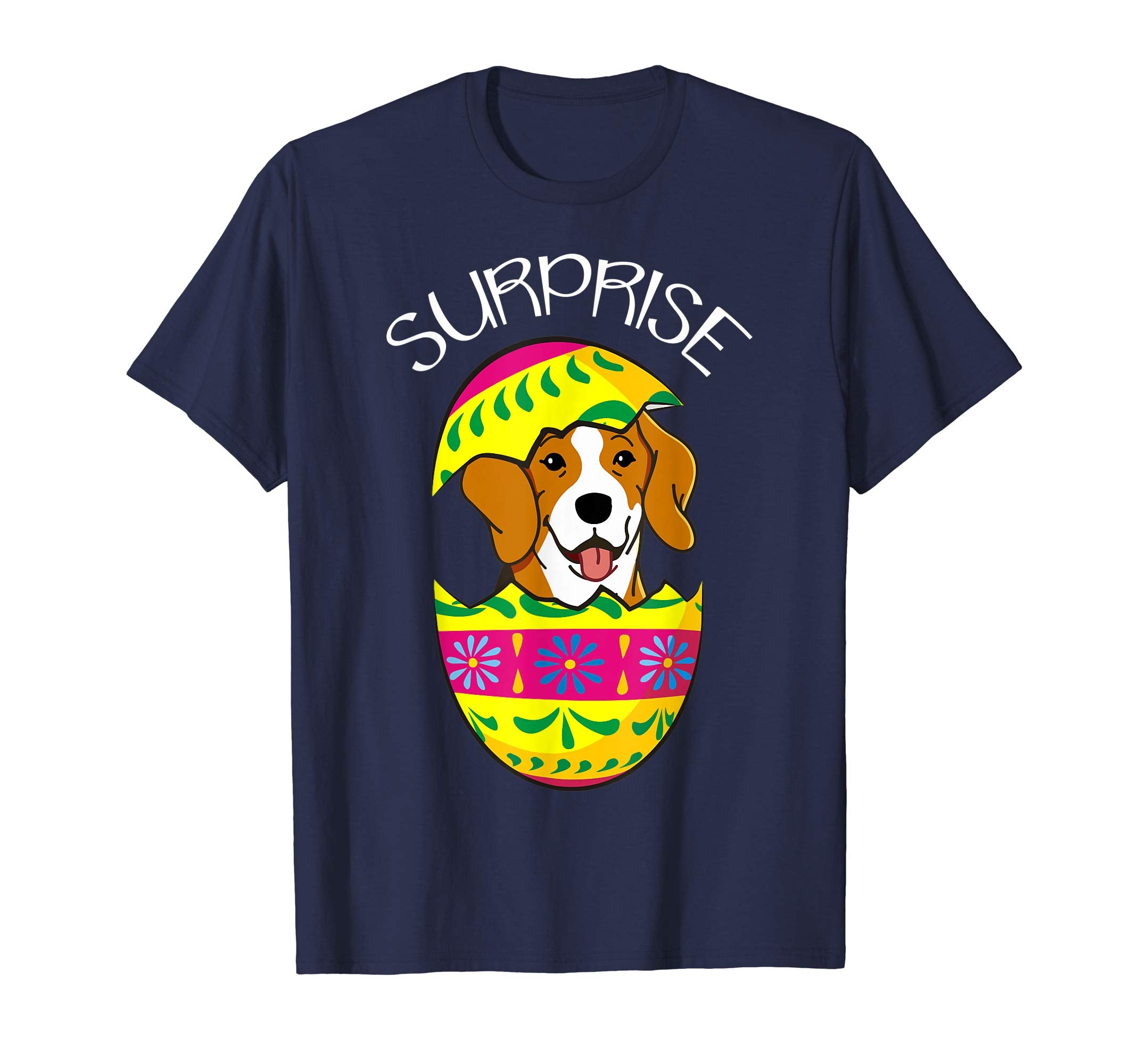 Funny Cute Puppy Beagle Hatches Easter Egg Easter T-Shirt