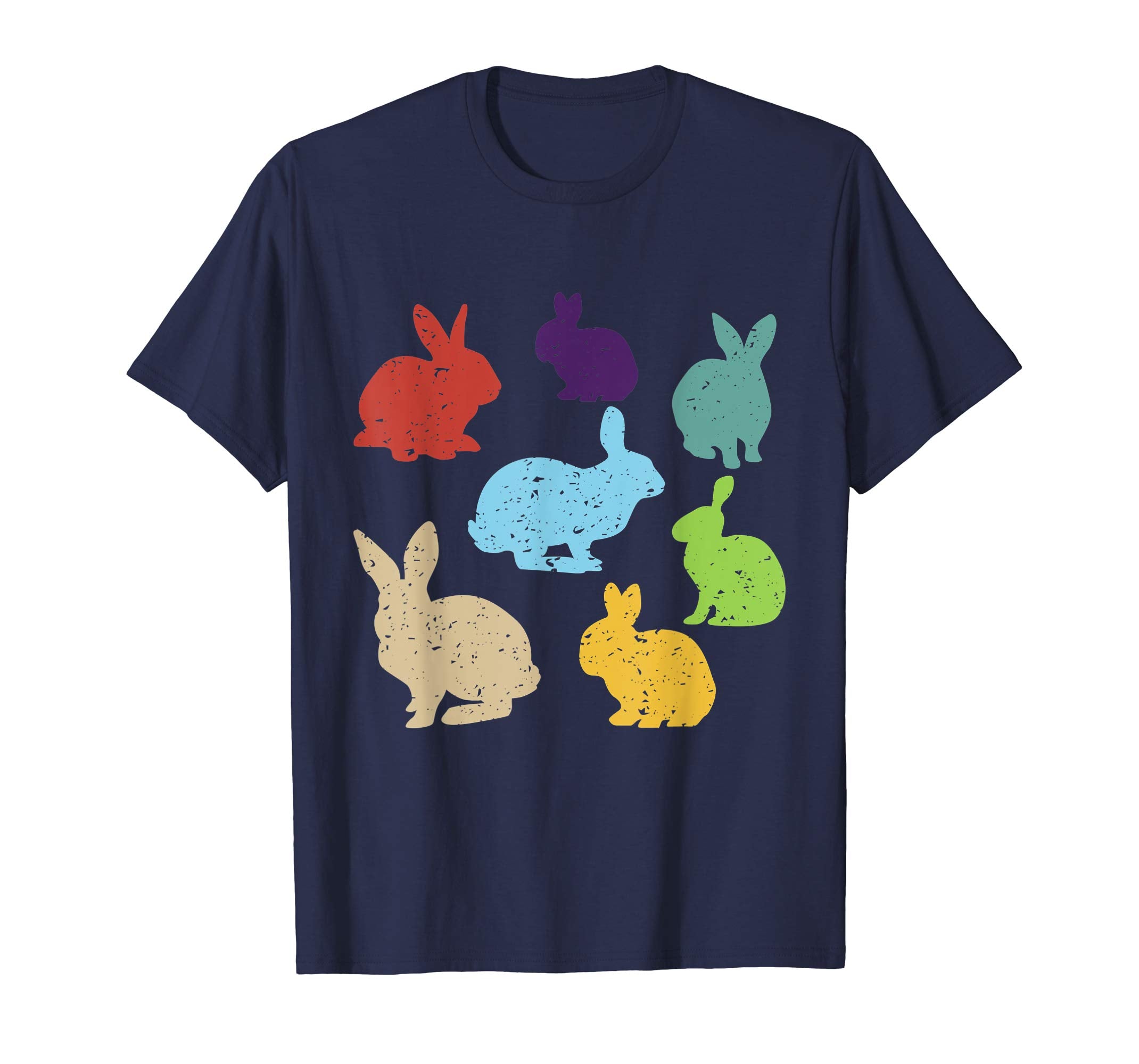 Retro Vintage Bunny Shirts Happy Easter Gifts Women Men Kids