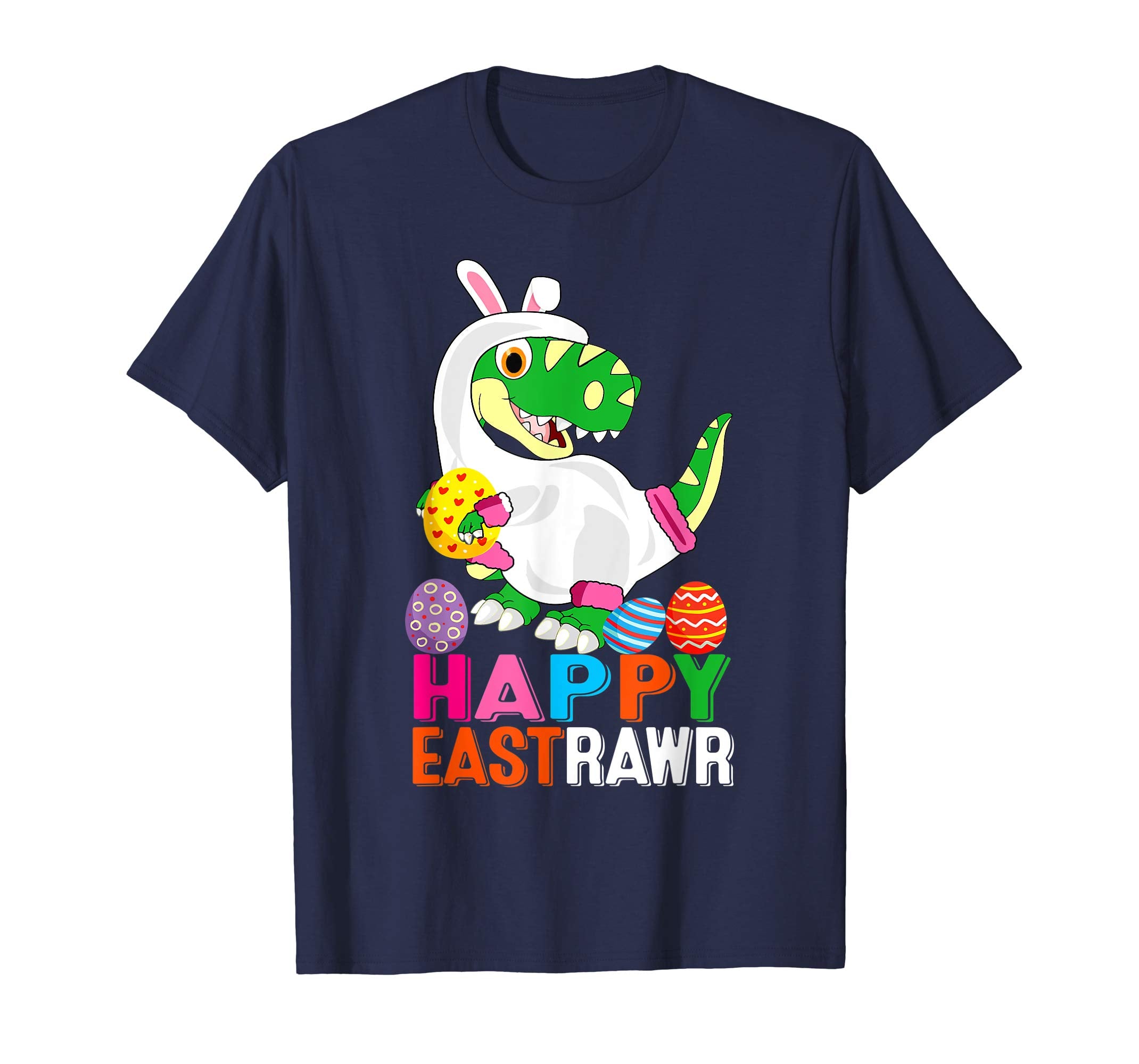 Happy Eastrawr Shirt Funny Dinosaur Easter Bunny Gift Kids