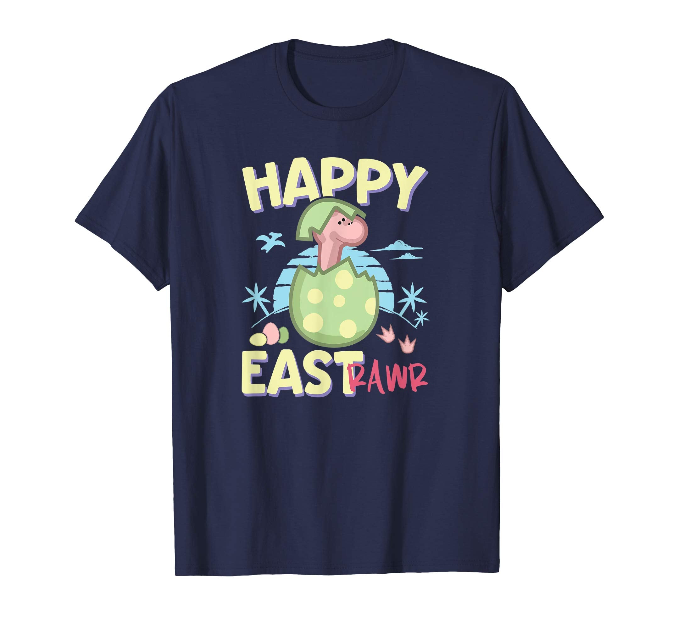 Happy Eastrawr Cute Easter Dinosaur In Egg T-Shirt for Kids