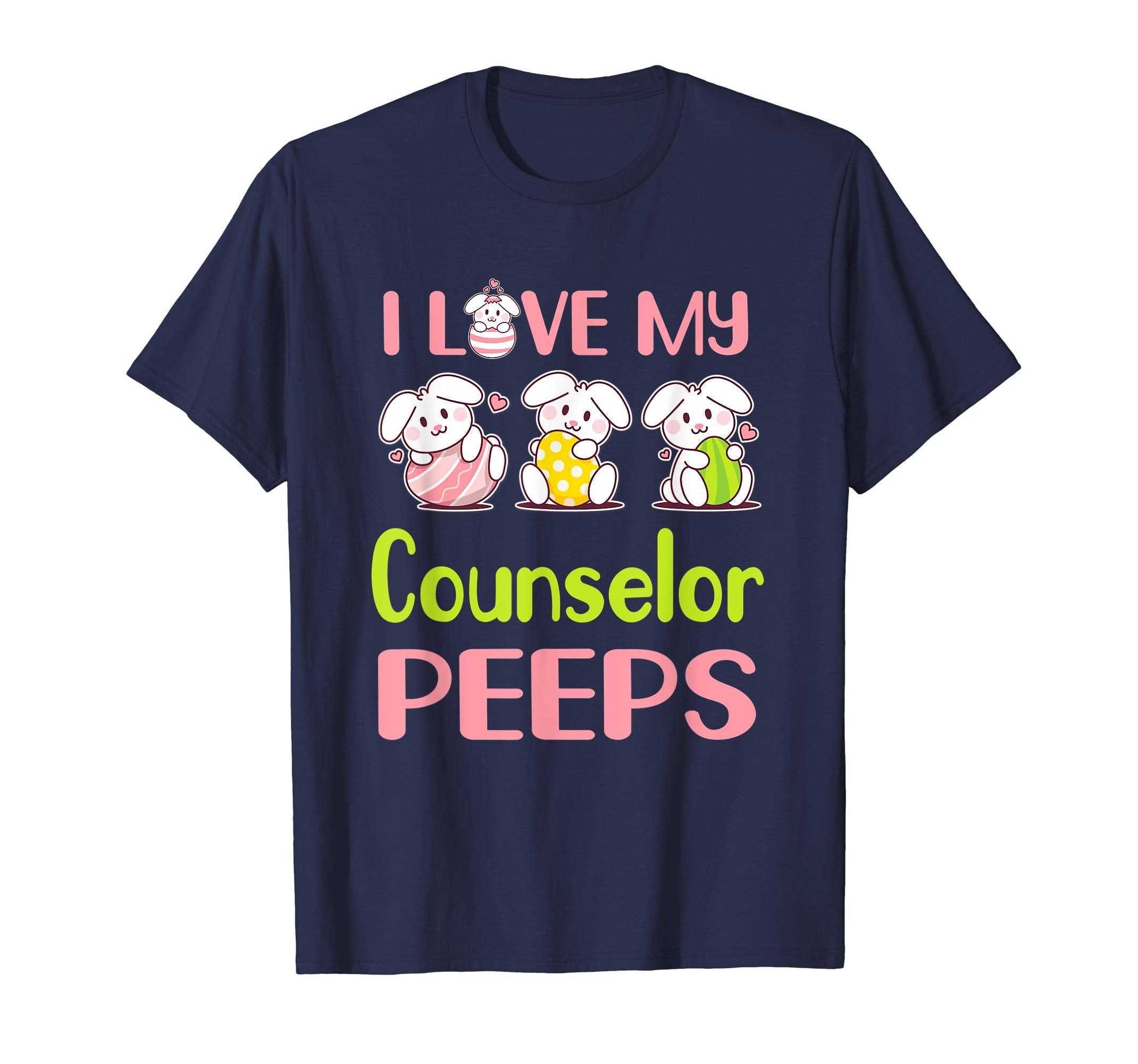 I Love My Counselor Peeps Happy Easter Teacher Shirt