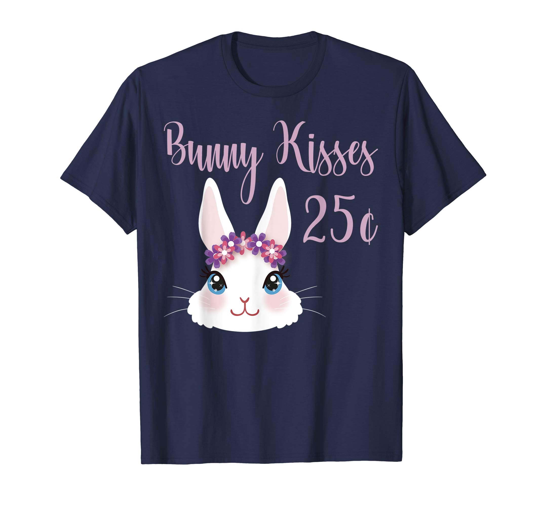 Bunny Kisses Easter Wishes Shirt Cute Gift For Girls Rabbit