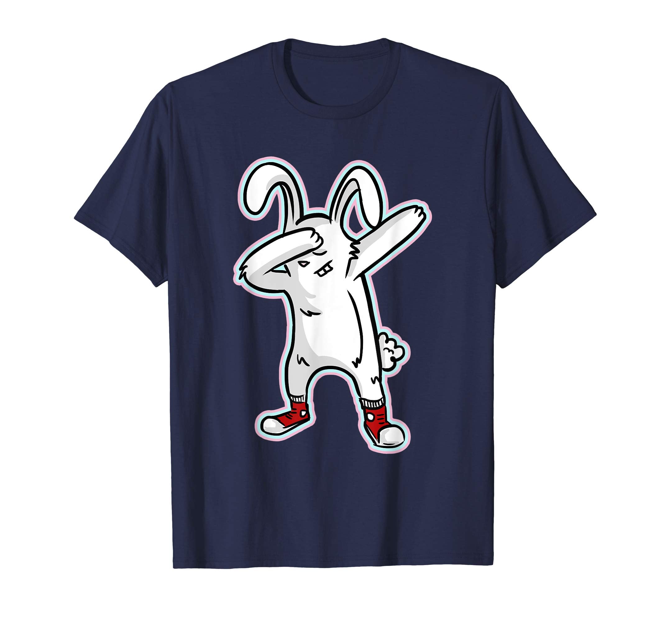 Easter Shirt For Boys Girls Cool Dabbing Rabbit