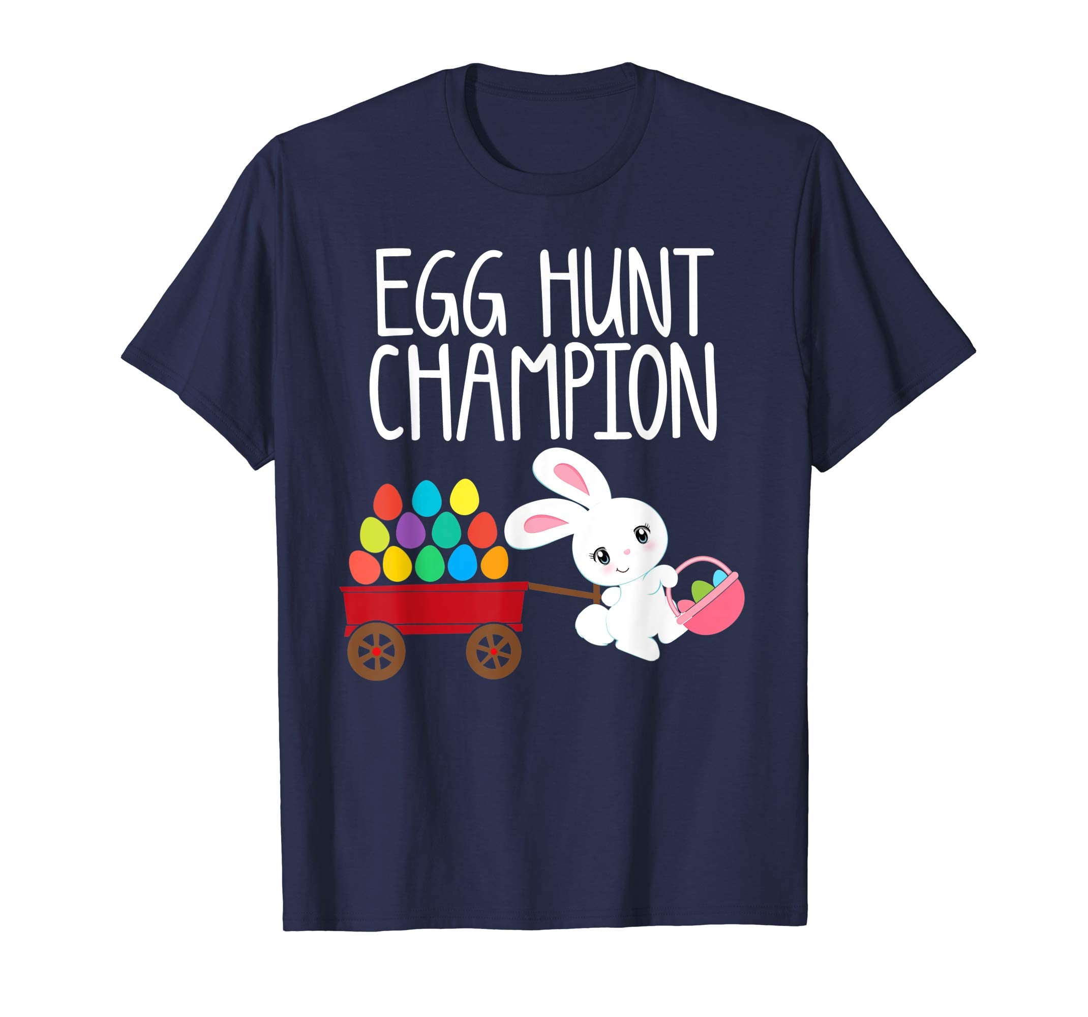 EASTER EGG HUNT CHAMPION Bunny Shirt Girls Boys Kids Toddler