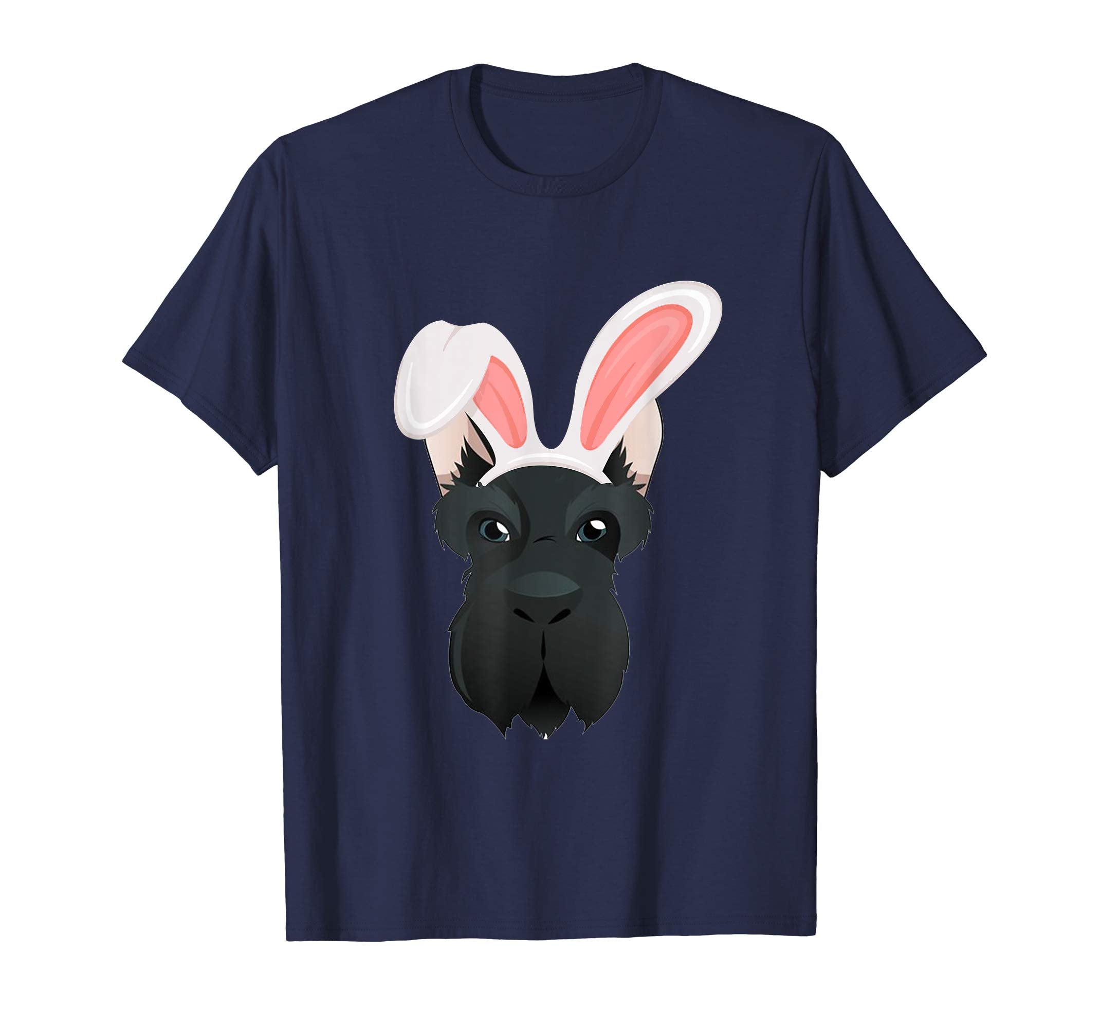 Scottish Terrier Dressed As Easter Bunny Rabbit Ears T-Shirt
