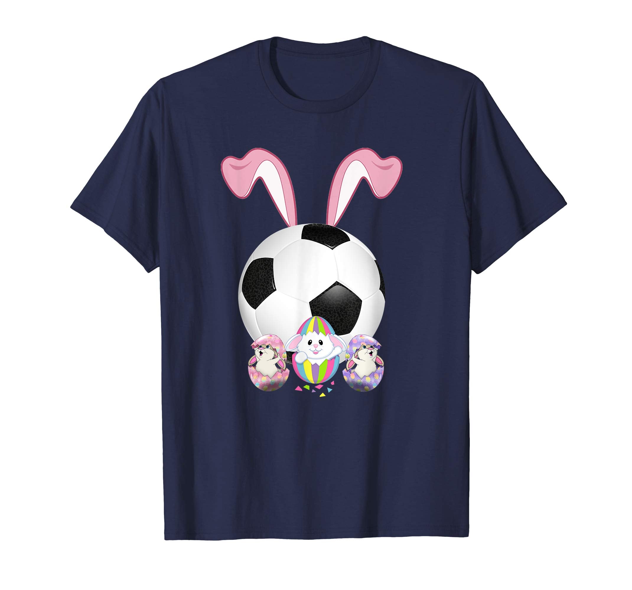 Soccer Easter Bunny Egg T-Shirt Funny For Men Women