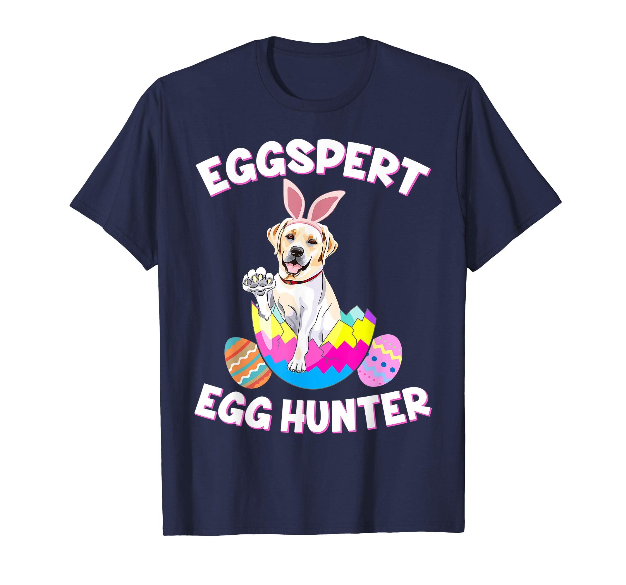 Eggspert Egg Hunter Easter Funny Labrador T Shirt