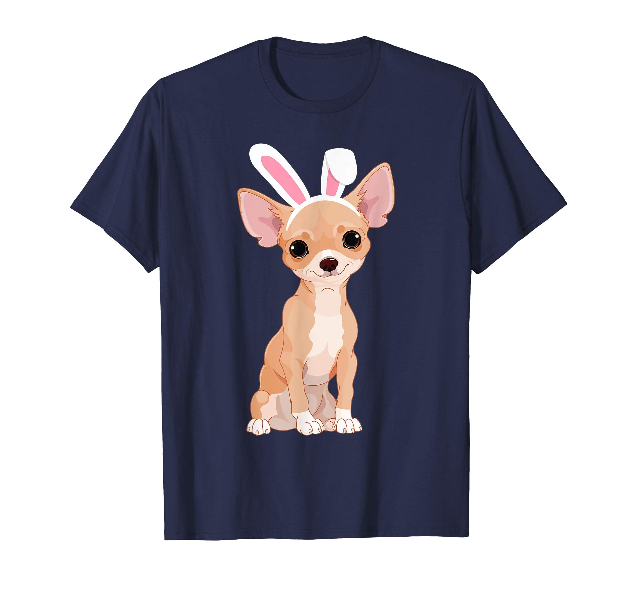 Chihuahua Dog With Bunny Rabbit Hat Easter Happy Day Shirt