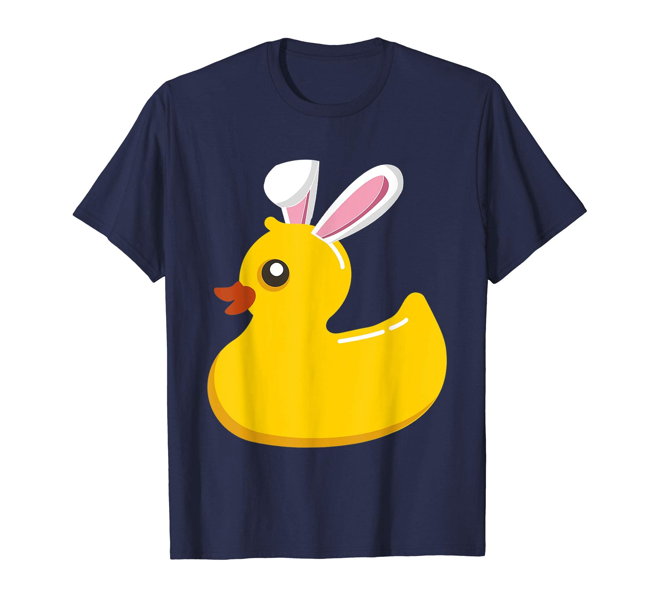 Rubber Duck With Easter Bunny Ears Funny Cute Pascha T-Shirt