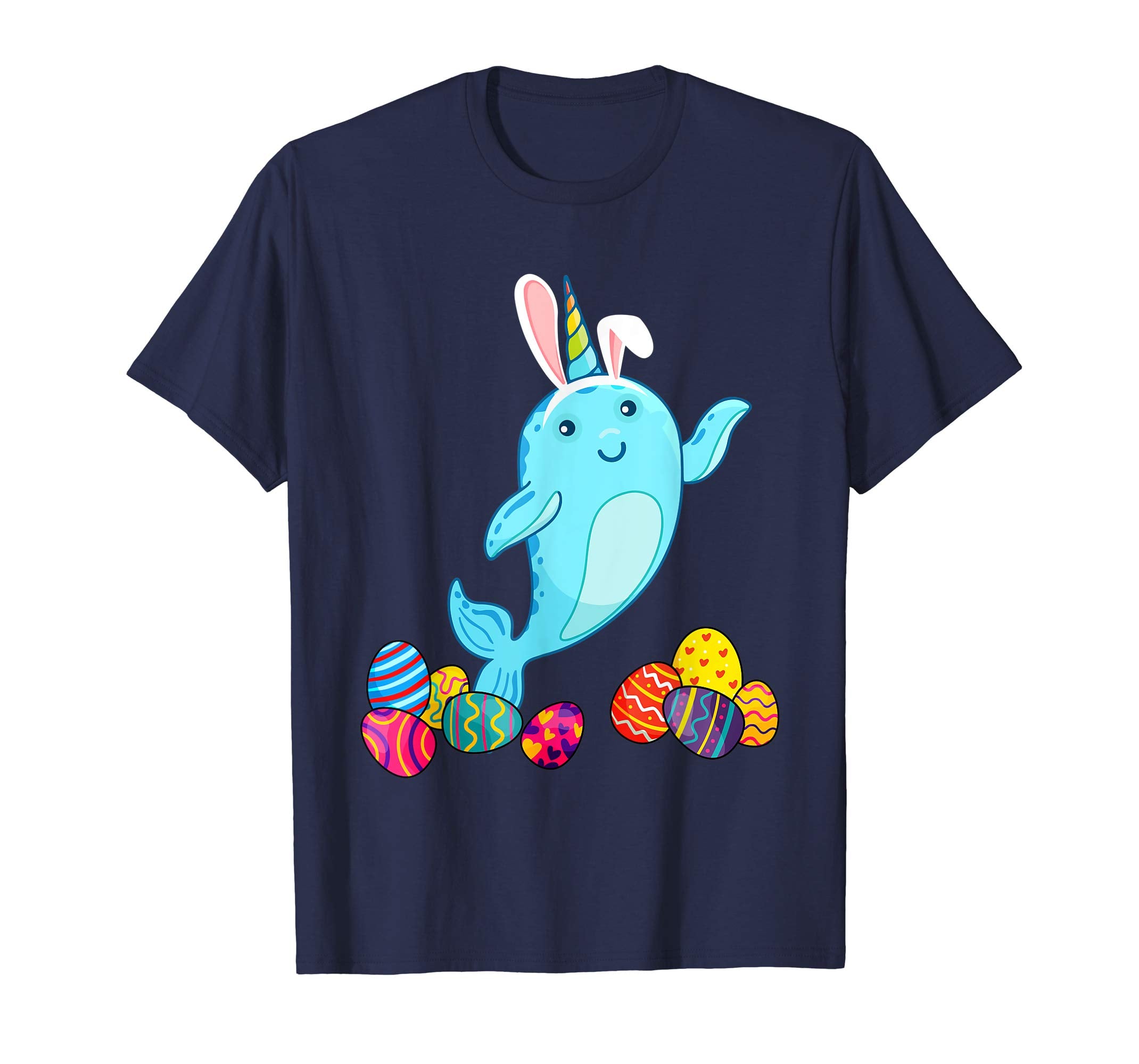 Narwhals Bunny Ear With Egg Easter Easter Day Shirt