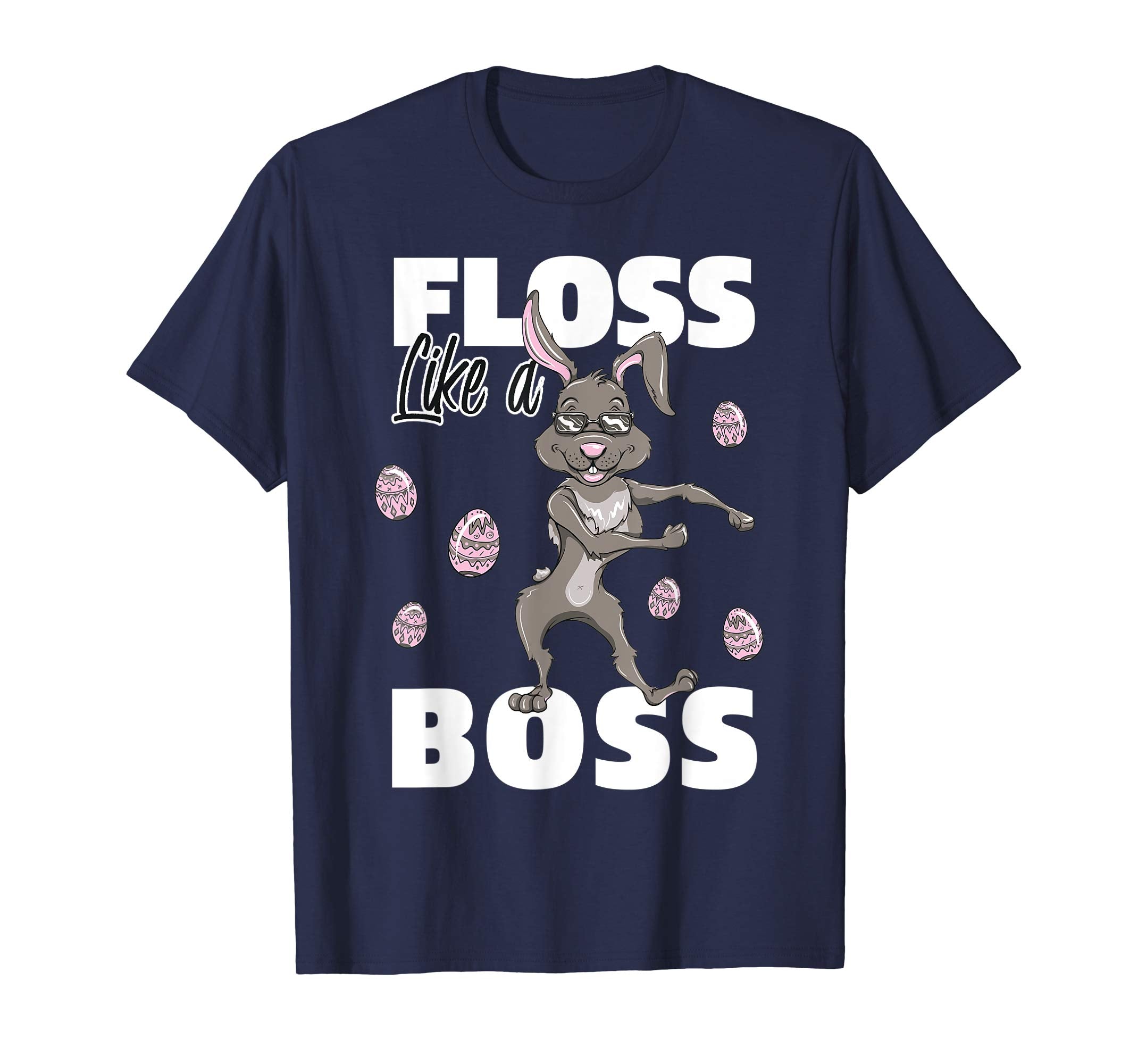 Boys Flossing Easter Bunny T-Shirt Kids Floss Like A Boss