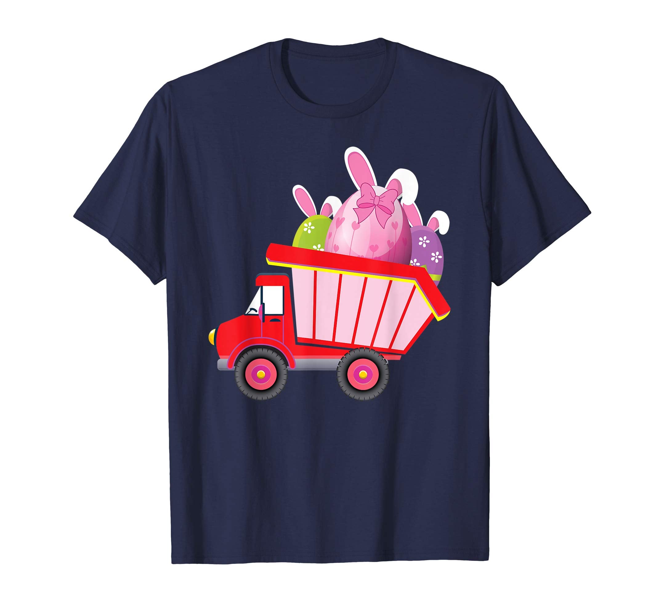 Easter Dump Truck Bunny Eggs Delivering T-Shirt Boys Girls