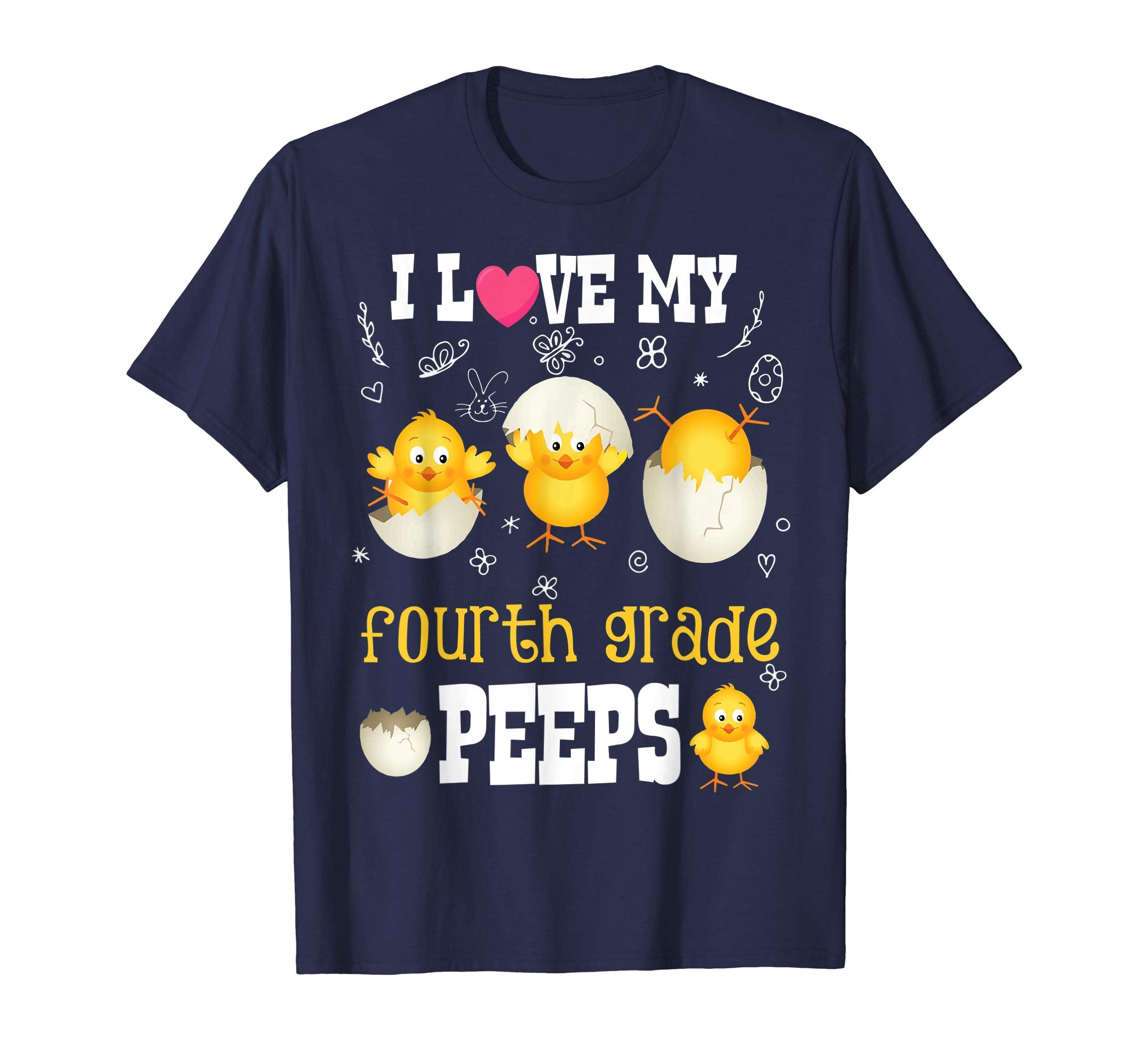 I Love MyFourth Grade Peeps Easter Bunny T-Shirt