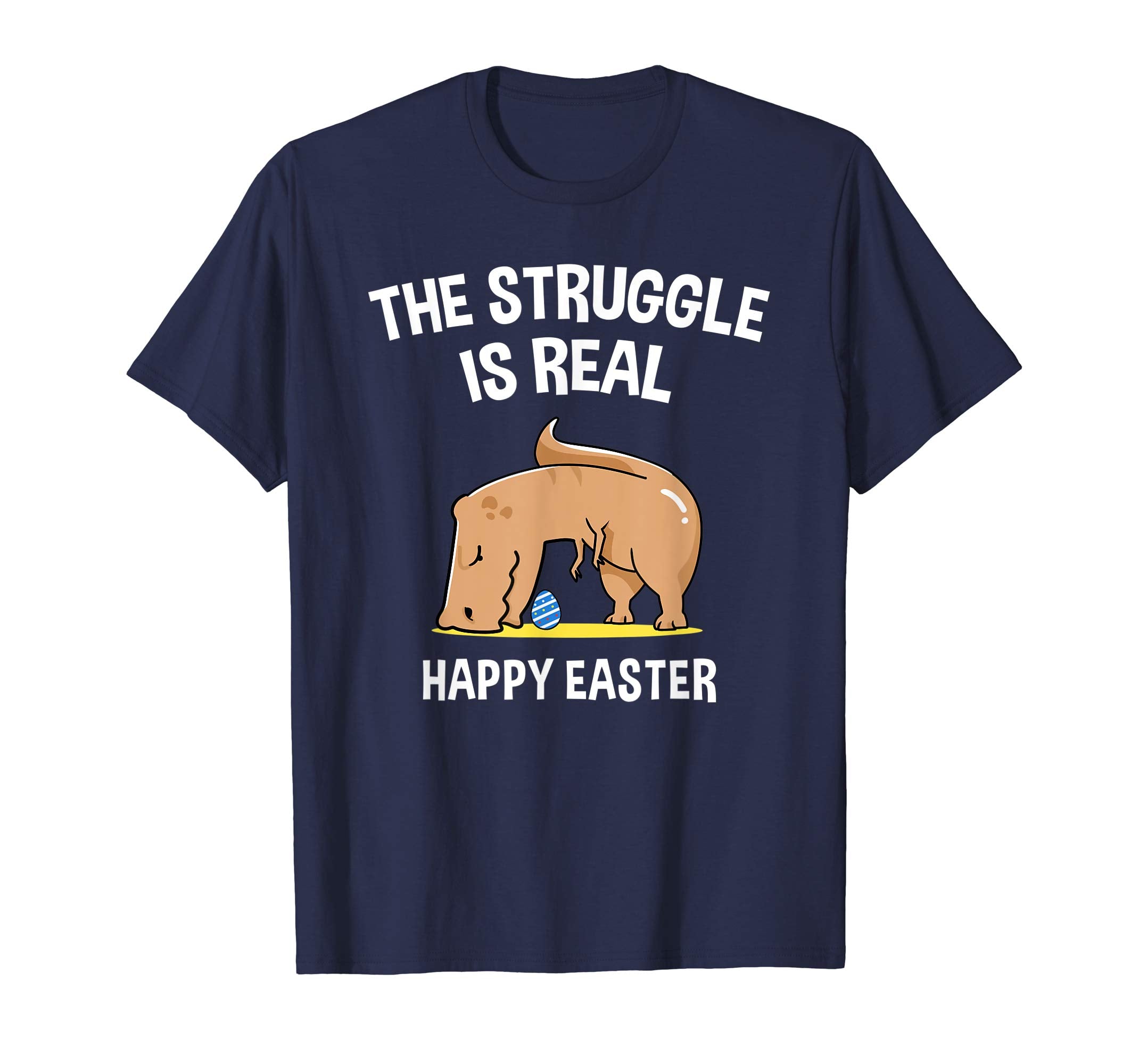 Funny T-Rex Dinosaur The Struggle is real Easter T-Shirt