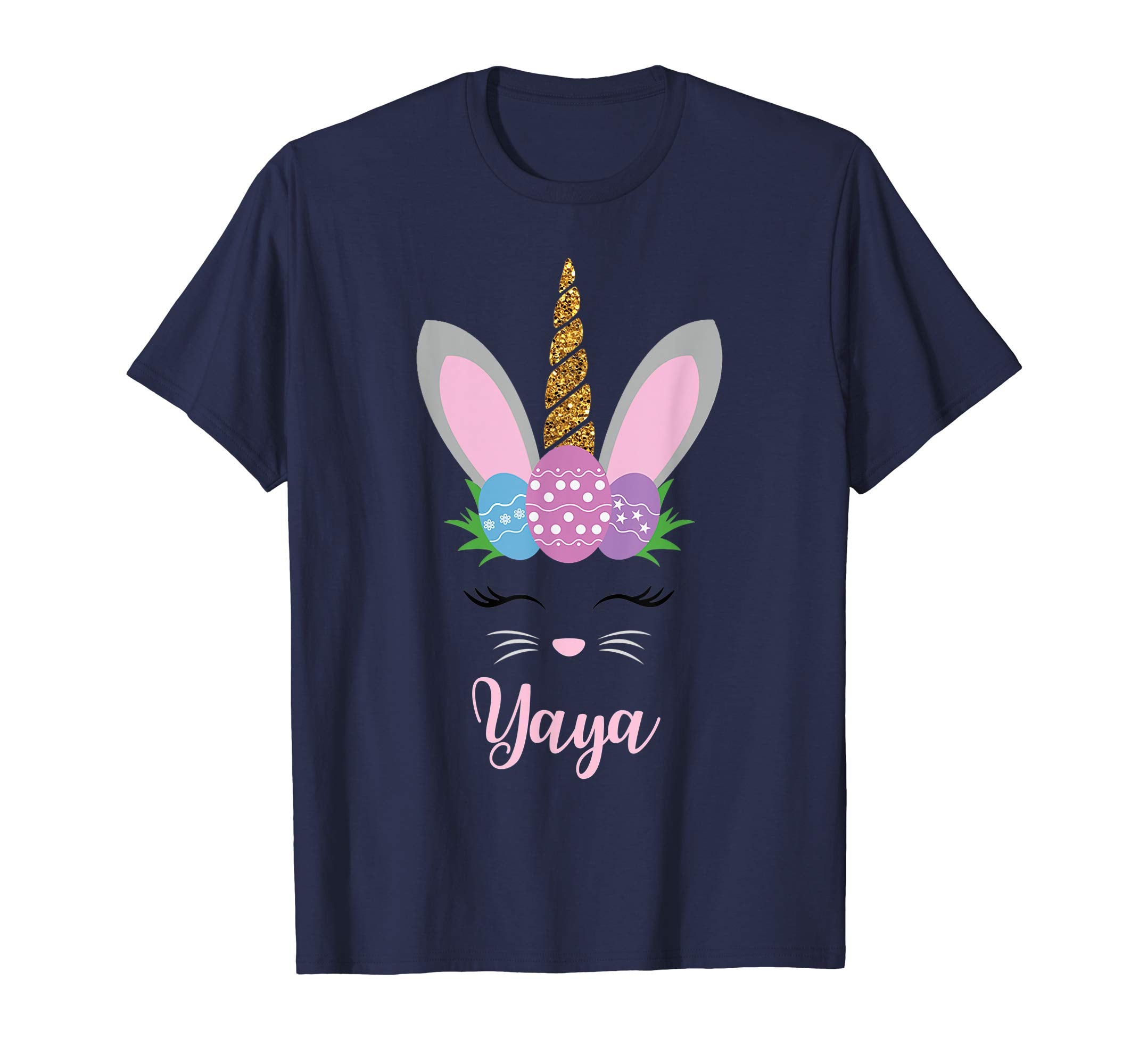 Yaya Easter Bunny Unicorn Funny T-Shirts Cute Bunnies Gifts
