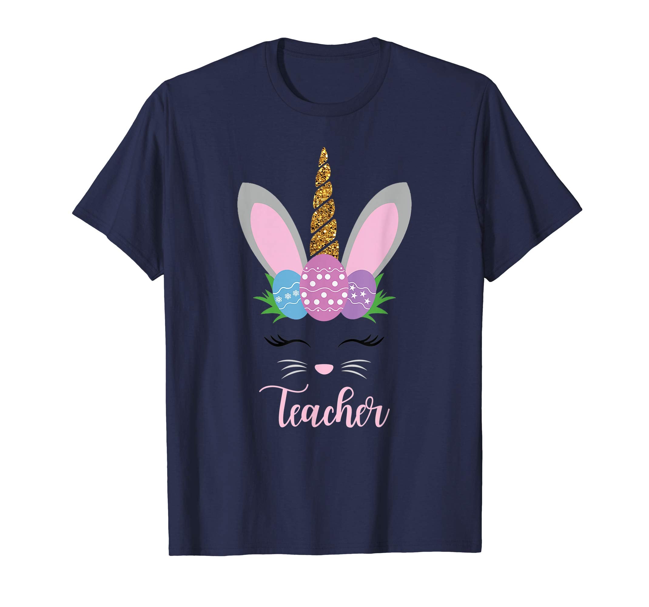 Teacher Easter Bunny Unicorn Funny T-Shirt Cute Bunnies Gift