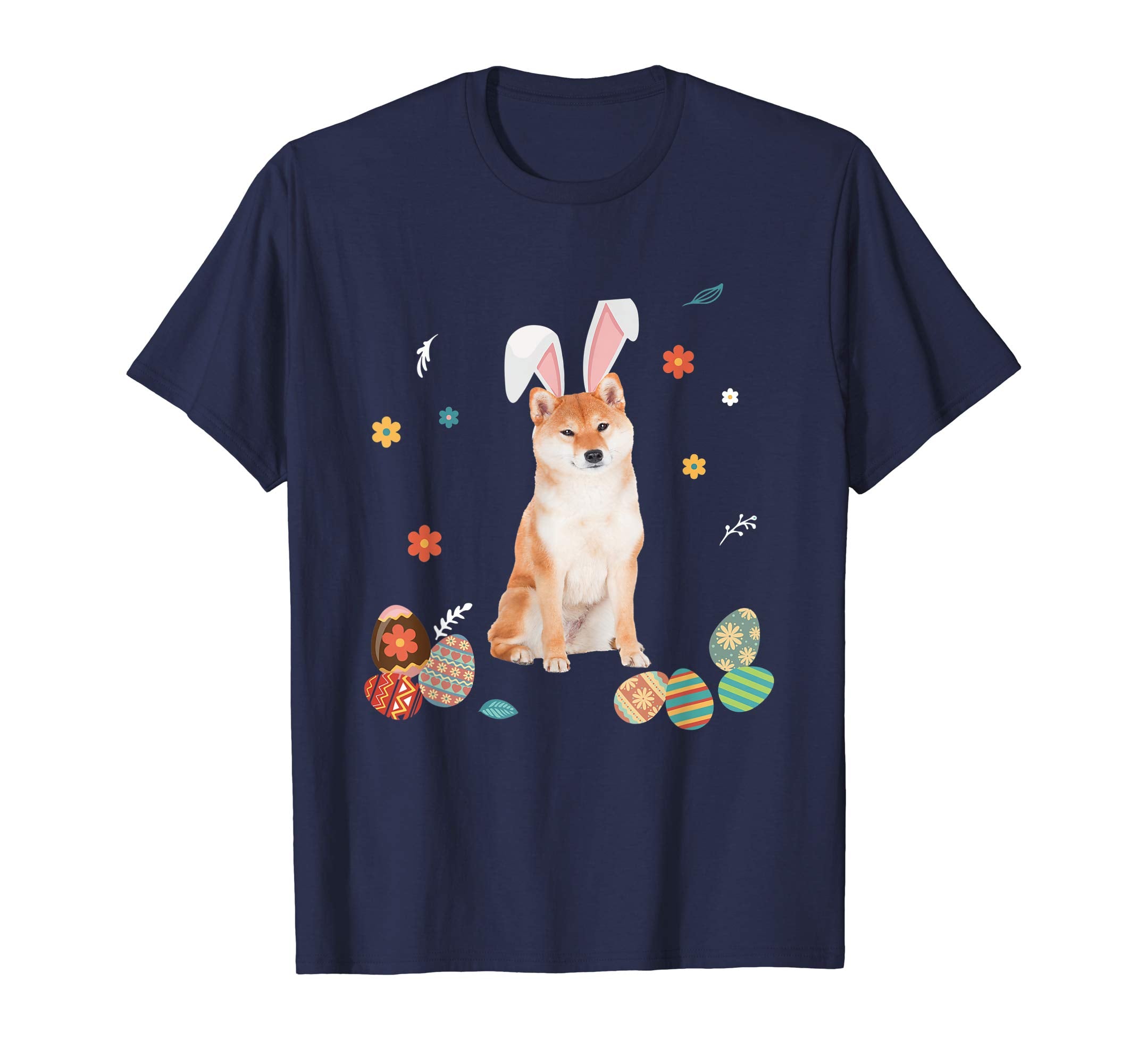 Shiba Inu Bunny Rabbit Happy Easter Day T-Shirt