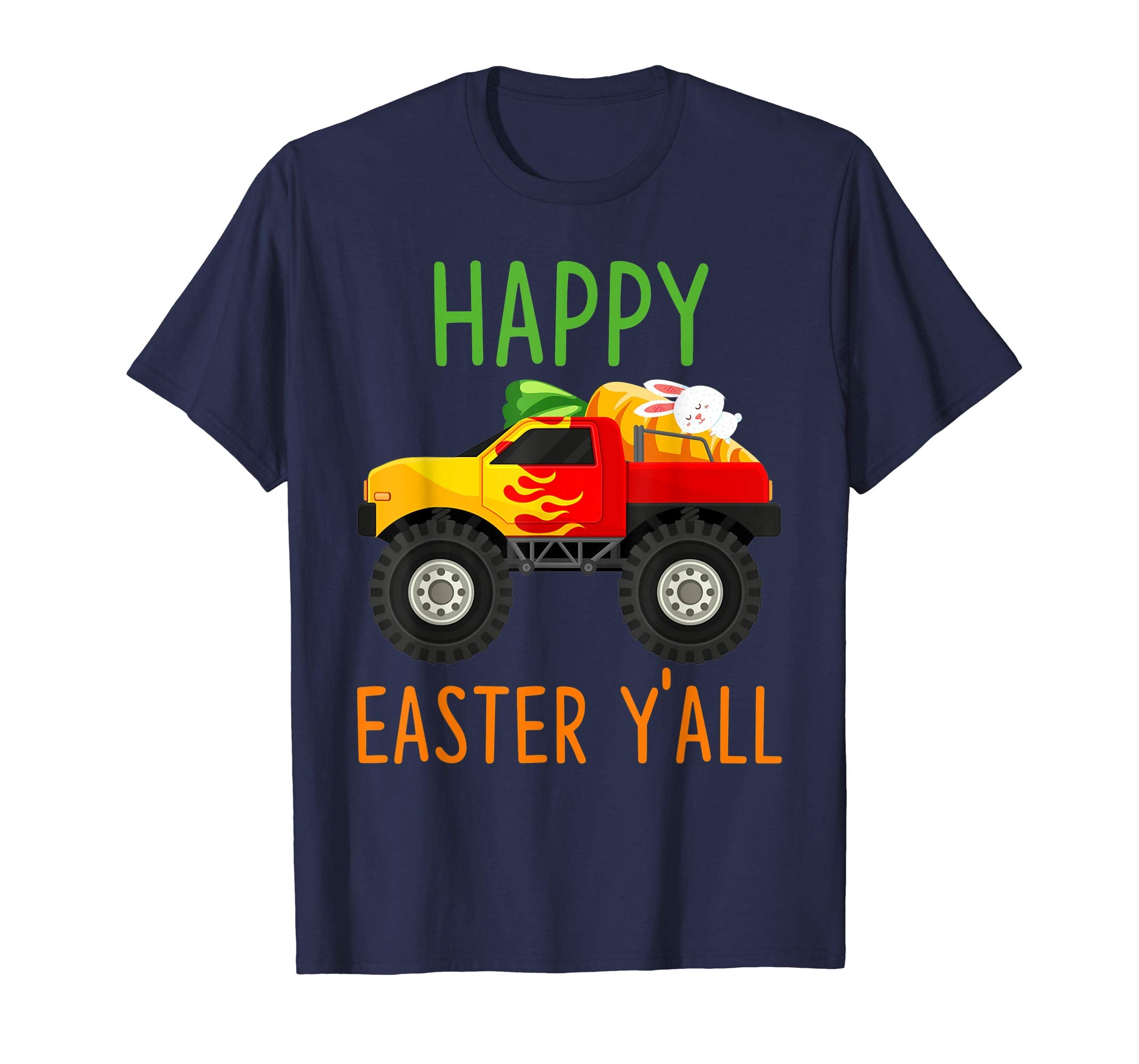 Monster-Truck Happy-Easter-Y'all T-shirt Hunting-Season-Egg