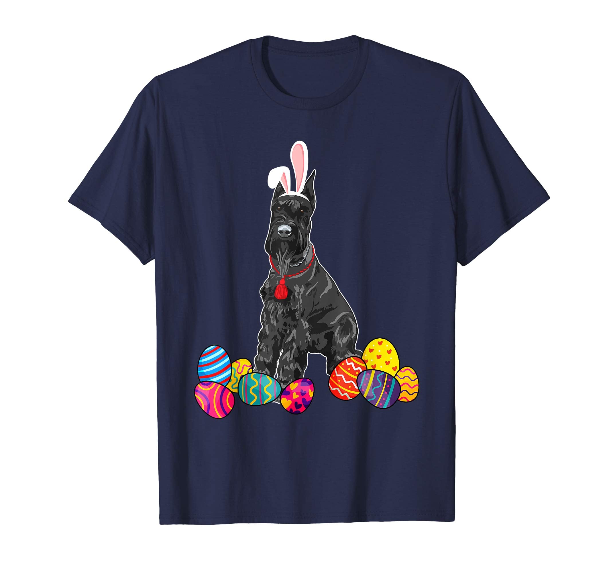 Giant Schnauzer Bunny Ear With Egg Easter Easter Day Shirt