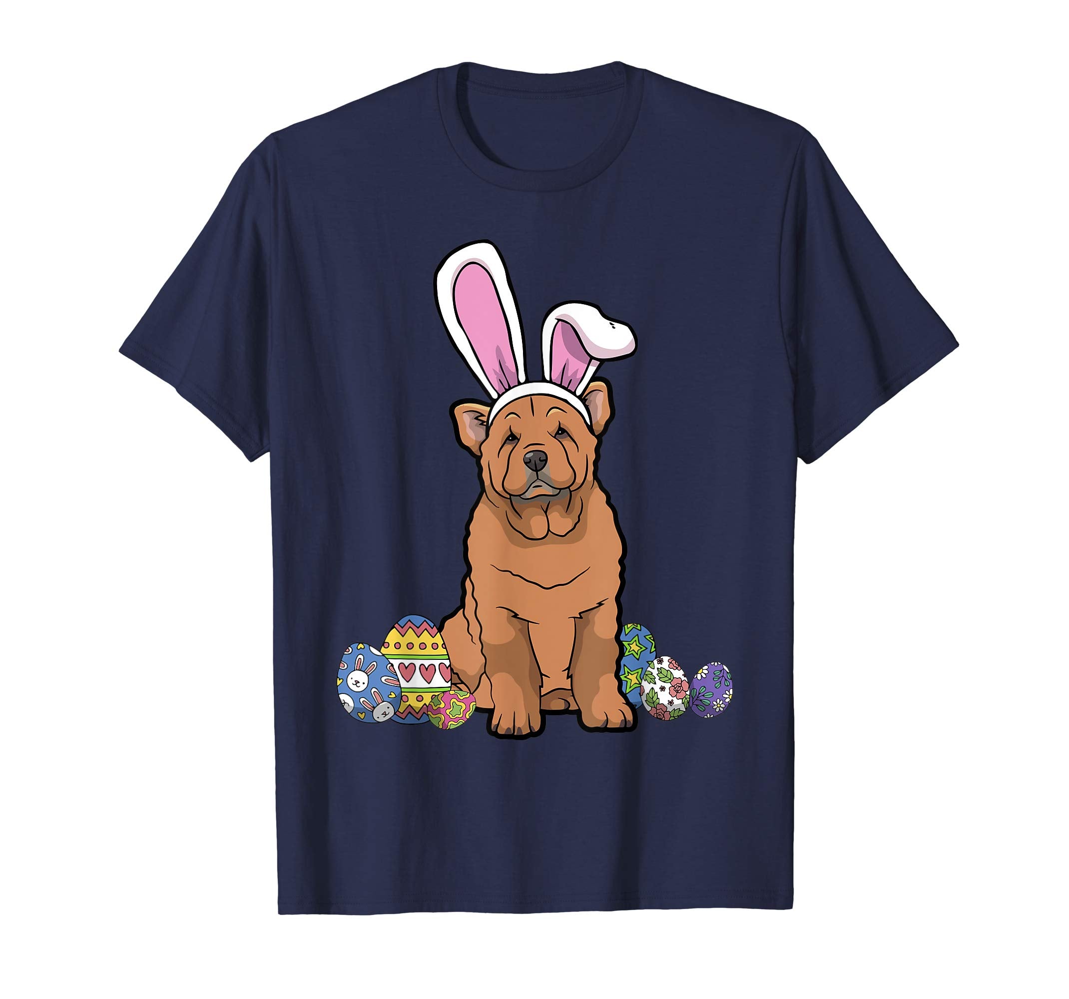 Chow Chow Dressed As Easter Bunny With Rabbit Ears T-Shirt