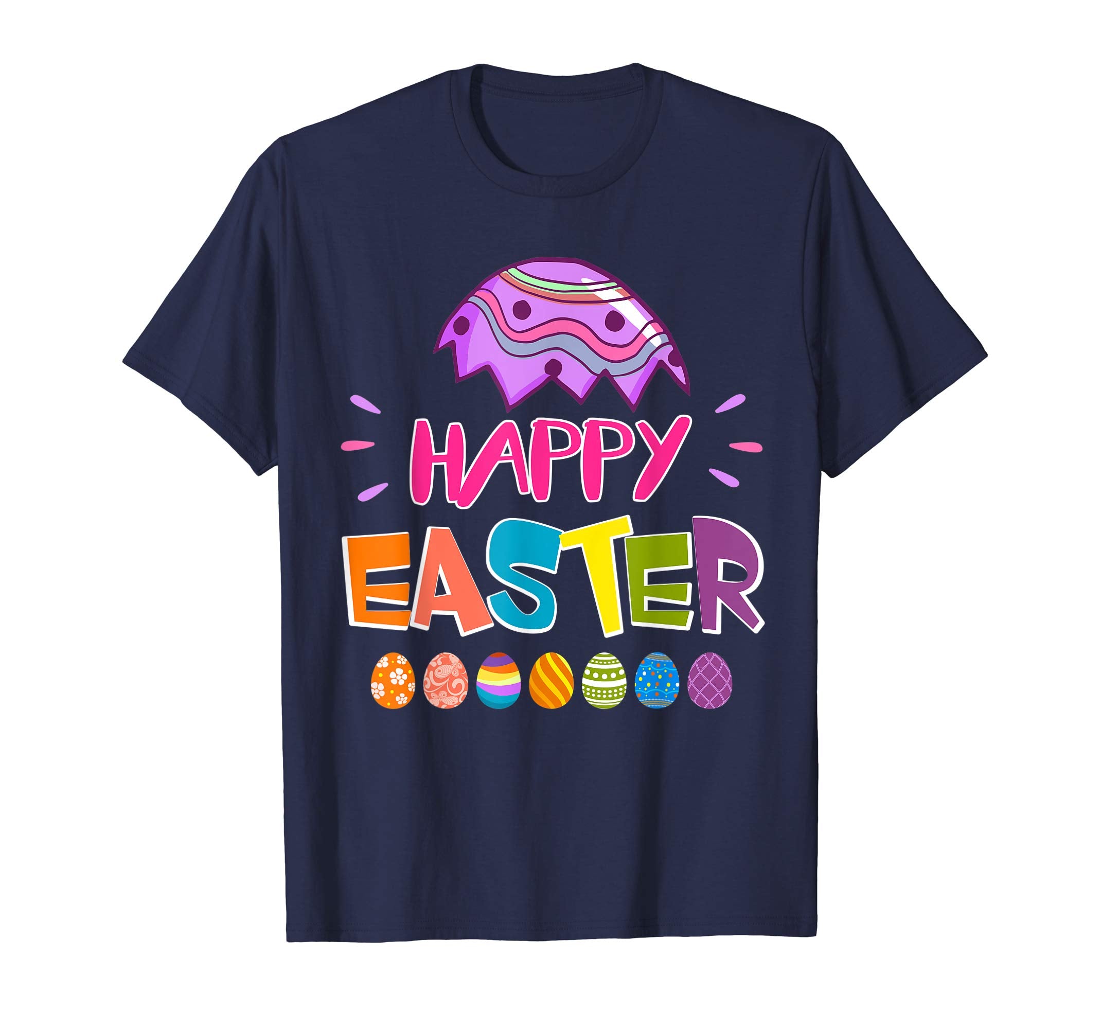 Happy Easter T-Shirt Funny Easter Eggs Novelty Shirt Gift