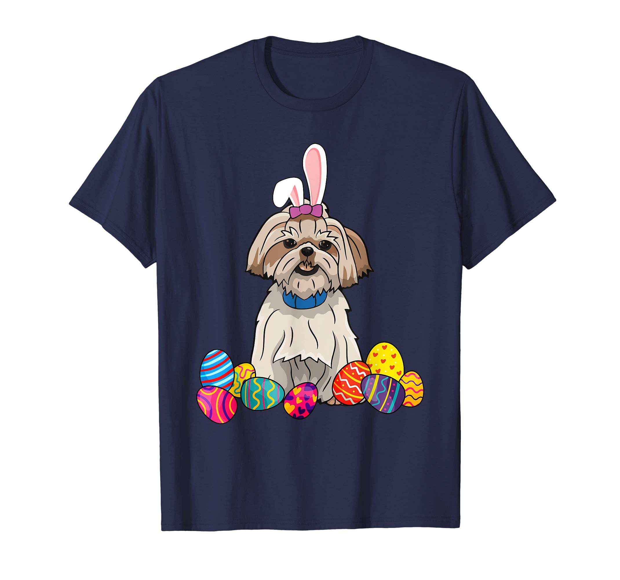 Shih Tzu Bunny Ear With Egg Easter Easter Day Shirt