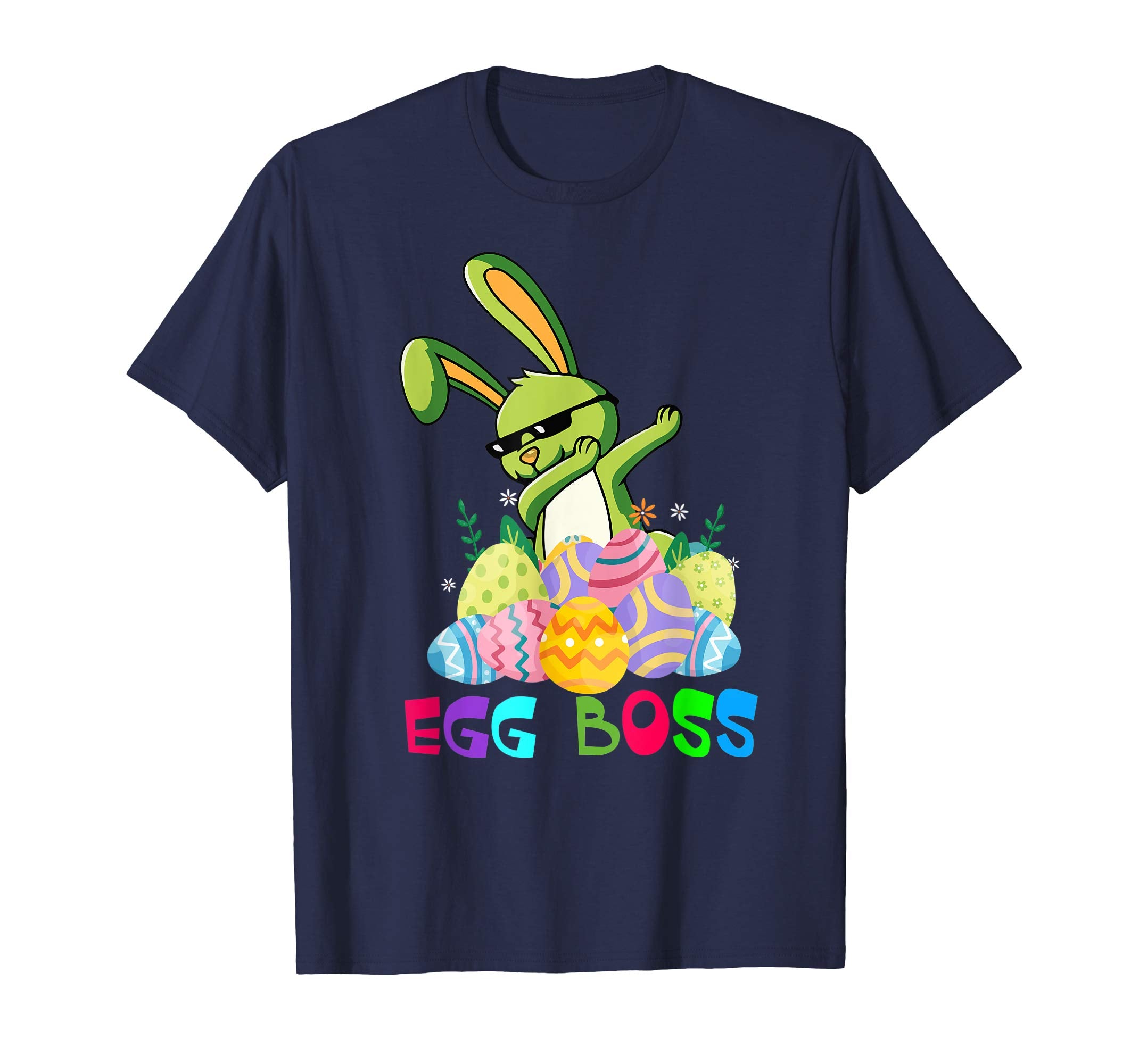 Cute Dabbing Egg Boss-Easter Bunny T Shirt For Kids