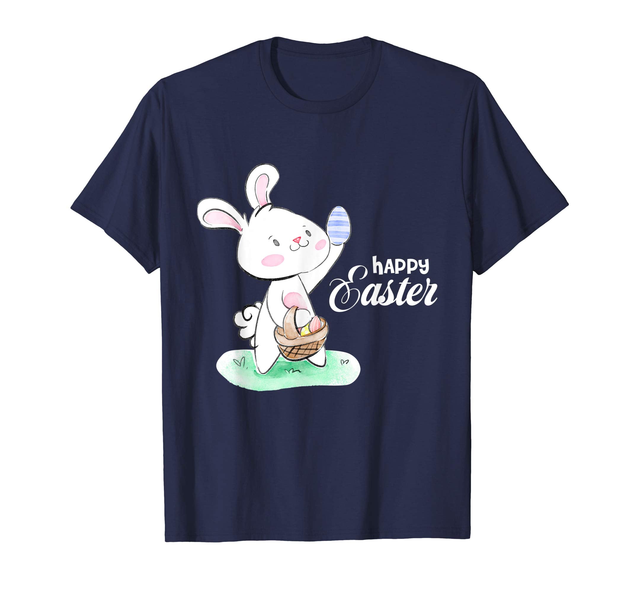 Happy Easter Real Bunny T Shirt Colorful Egg Hunt