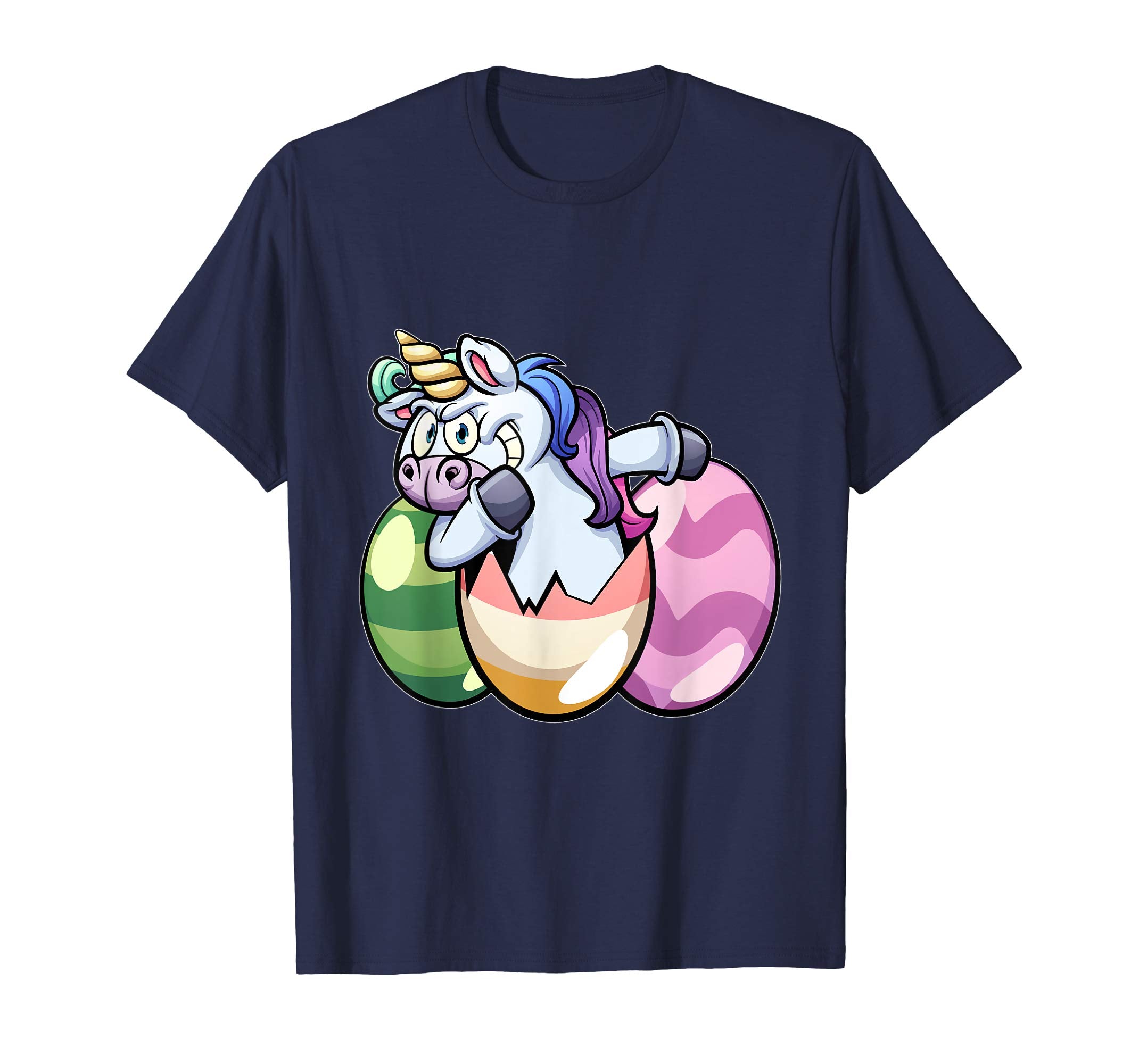 Easter Shirts For Kids Girls Dabbing Unicorn Shirt Gift