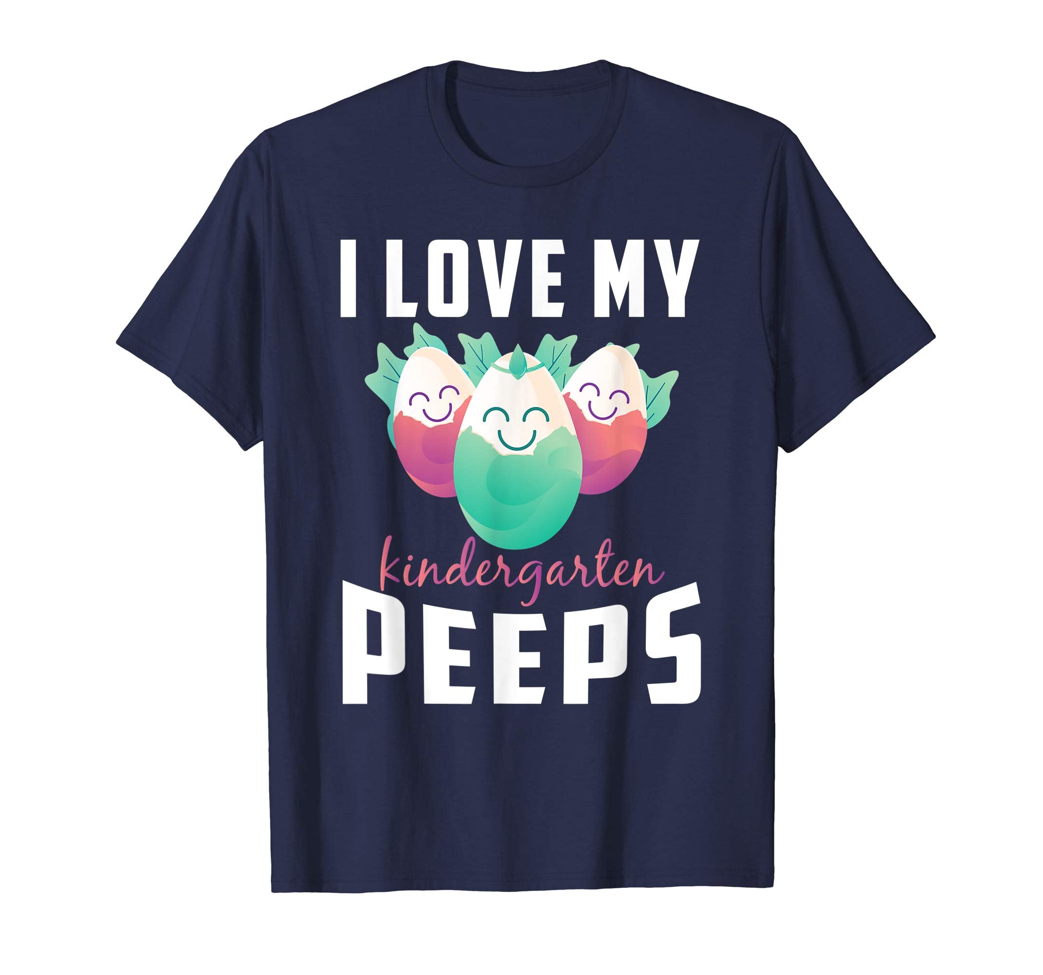 I Love My Kindergarten Peeps Teacher Easter Day T-Shirt