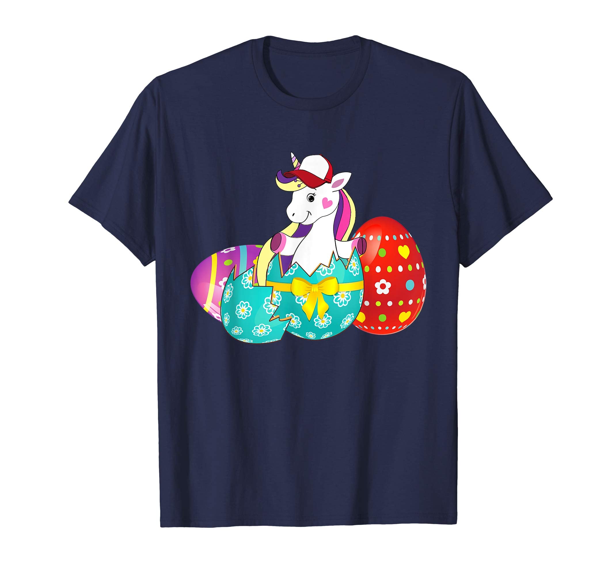 Unicorn Easter Eggs T-Shirts For Kids Boys Girls