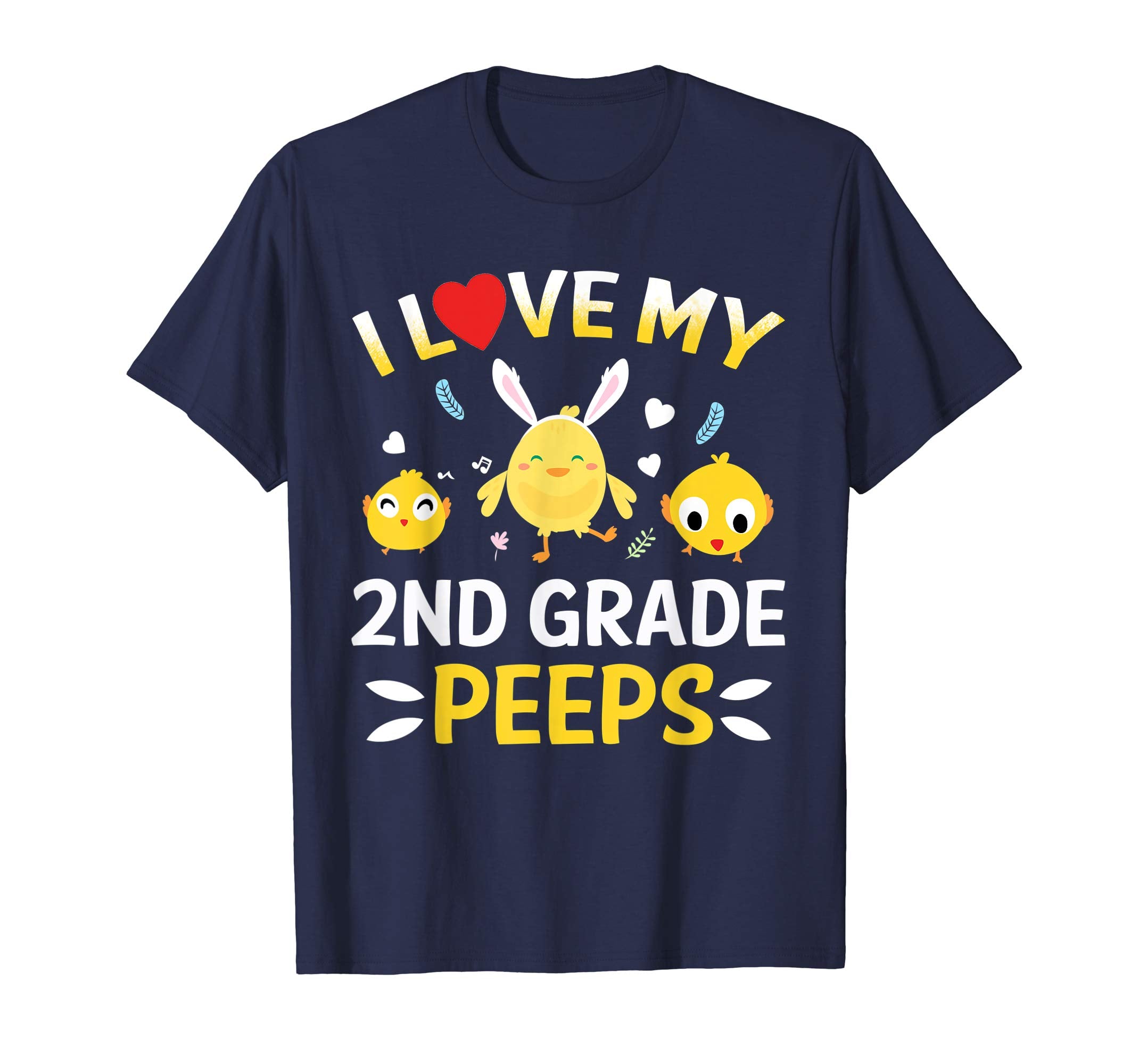 I Love My 2nd Grade Peeps Bunnies Easter Teacher T-Shirt
