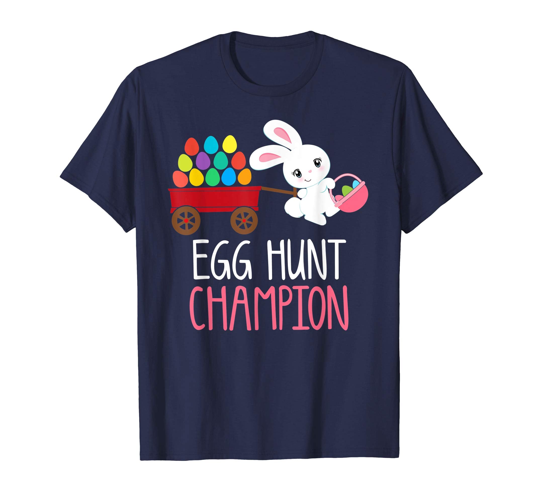 Easter Bunny T-Shirt Girls Kids Toddlers EGG HUNT CHAMPION