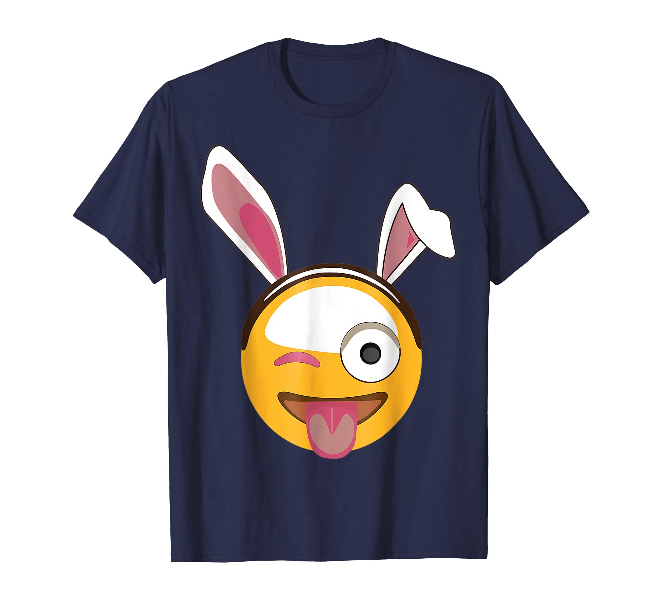 Big Smile Bunny Rabbit Emotion Face Happy Easter Day Shirt