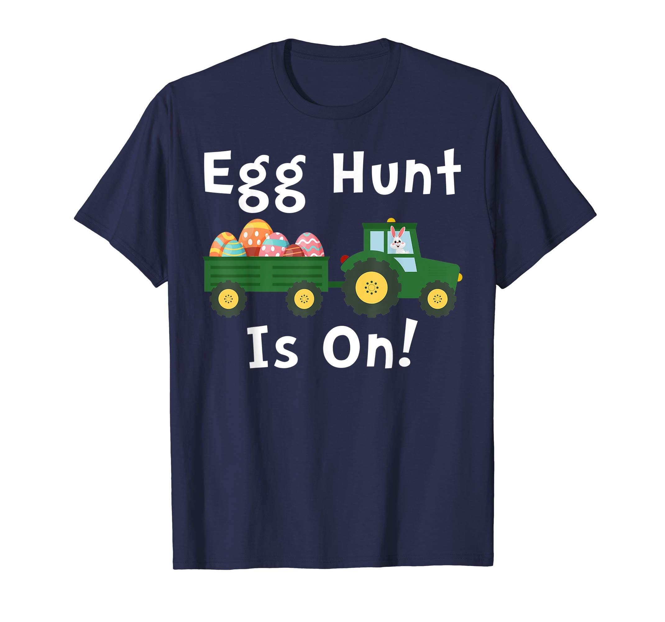 Egg Hunt Is On Tshirt Tractor Lovers Easter Kids Shirts