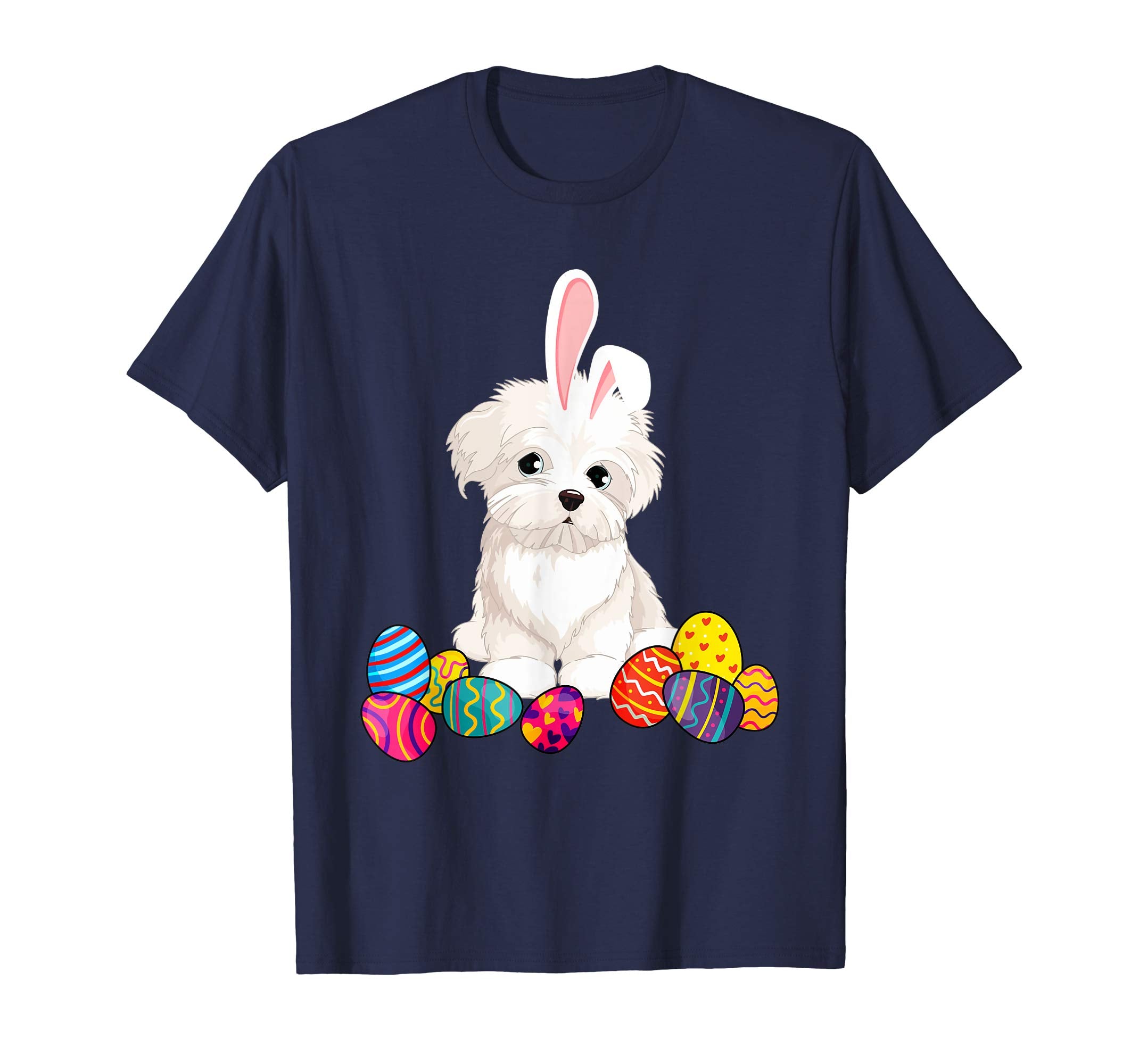 Maltese Bunny Ear With Egg Easter Easter Day Shirt