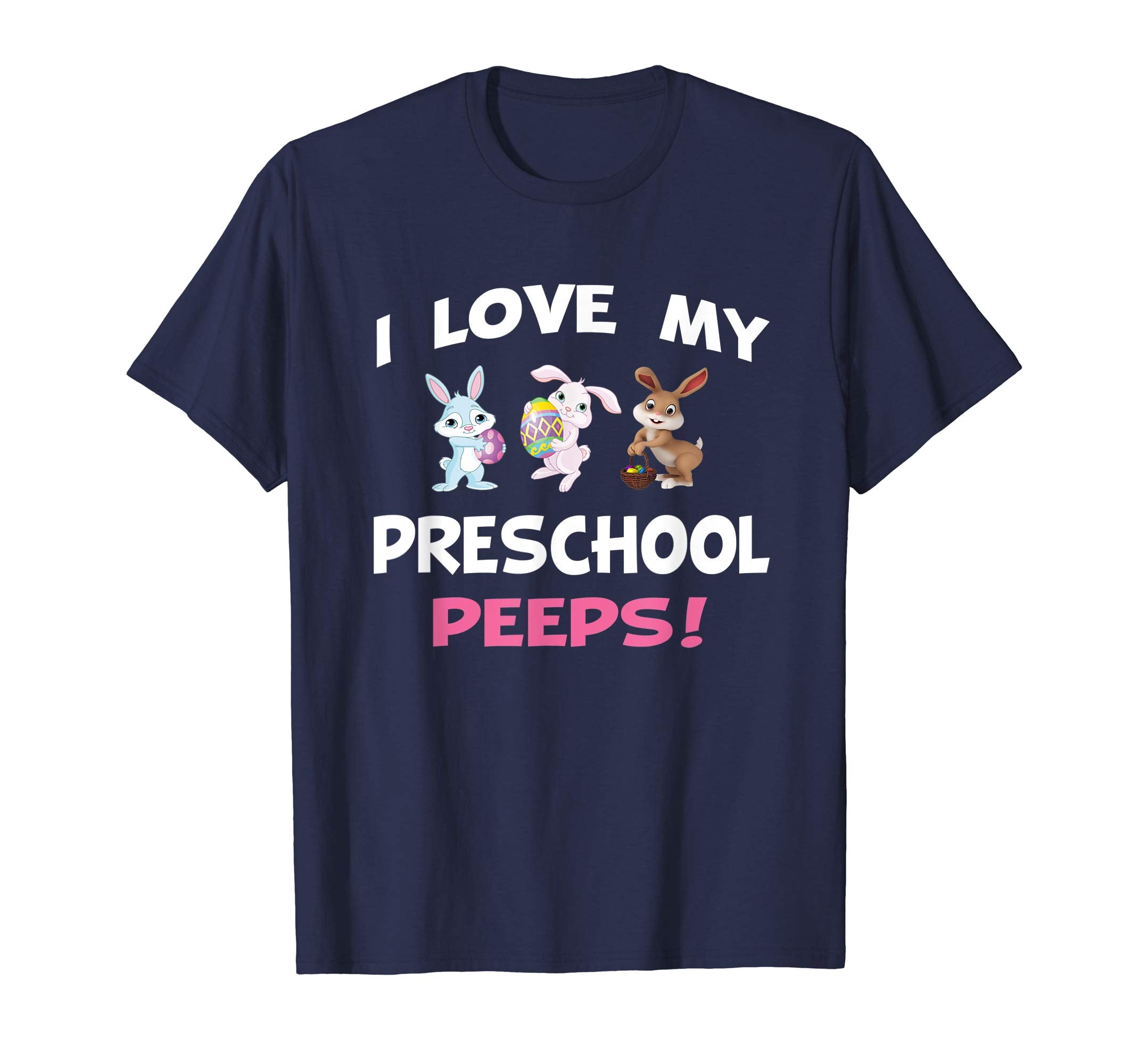 Teacher bunny Easter tshirt I love my preschool peeps