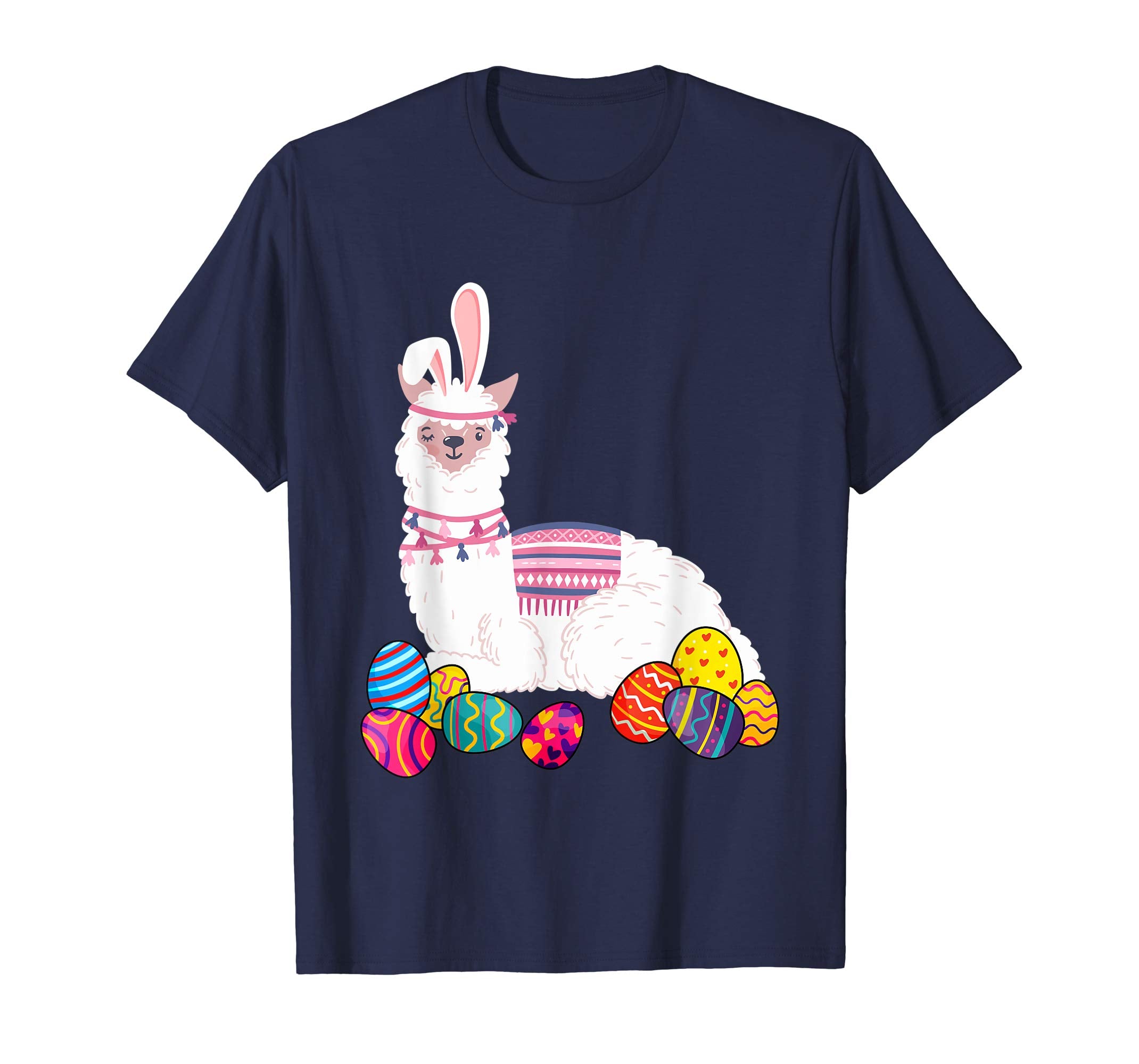 Llama Bunny Ear With Egg Easter Easter Day Shirt