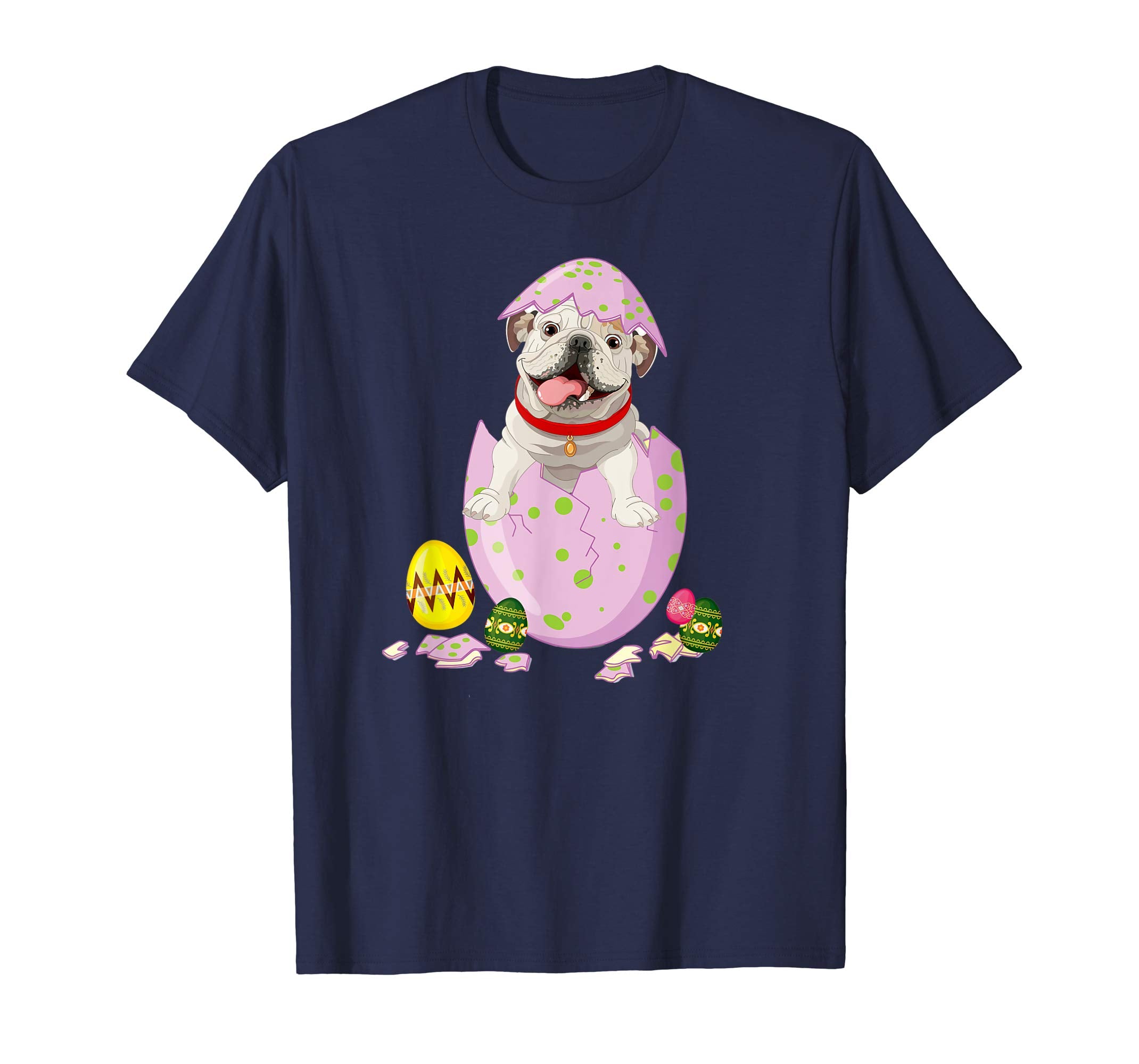 English Bulldog in Easter Egg Tshirt Easter gift for kids