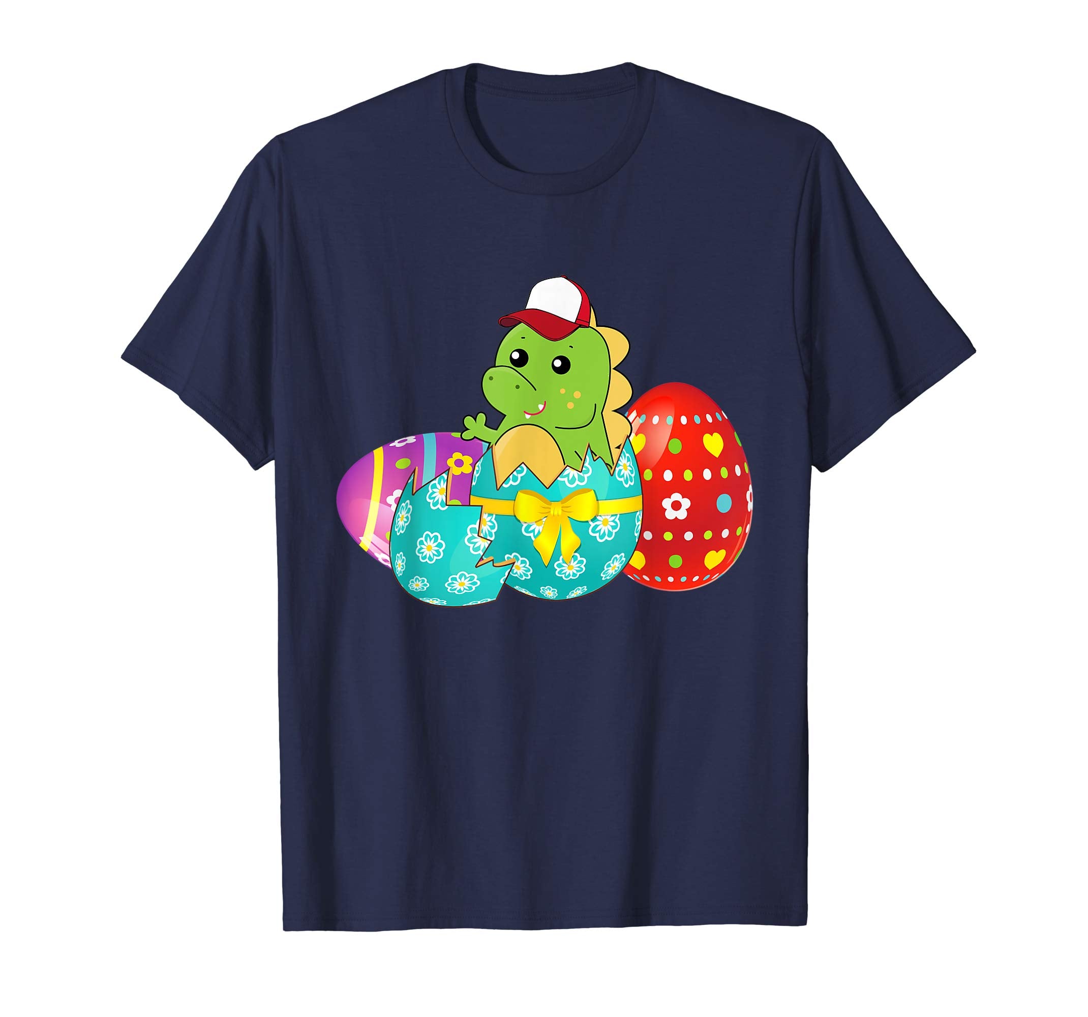 Dinosaur Easter Eggs T-Shirts For Kids Boys Girls