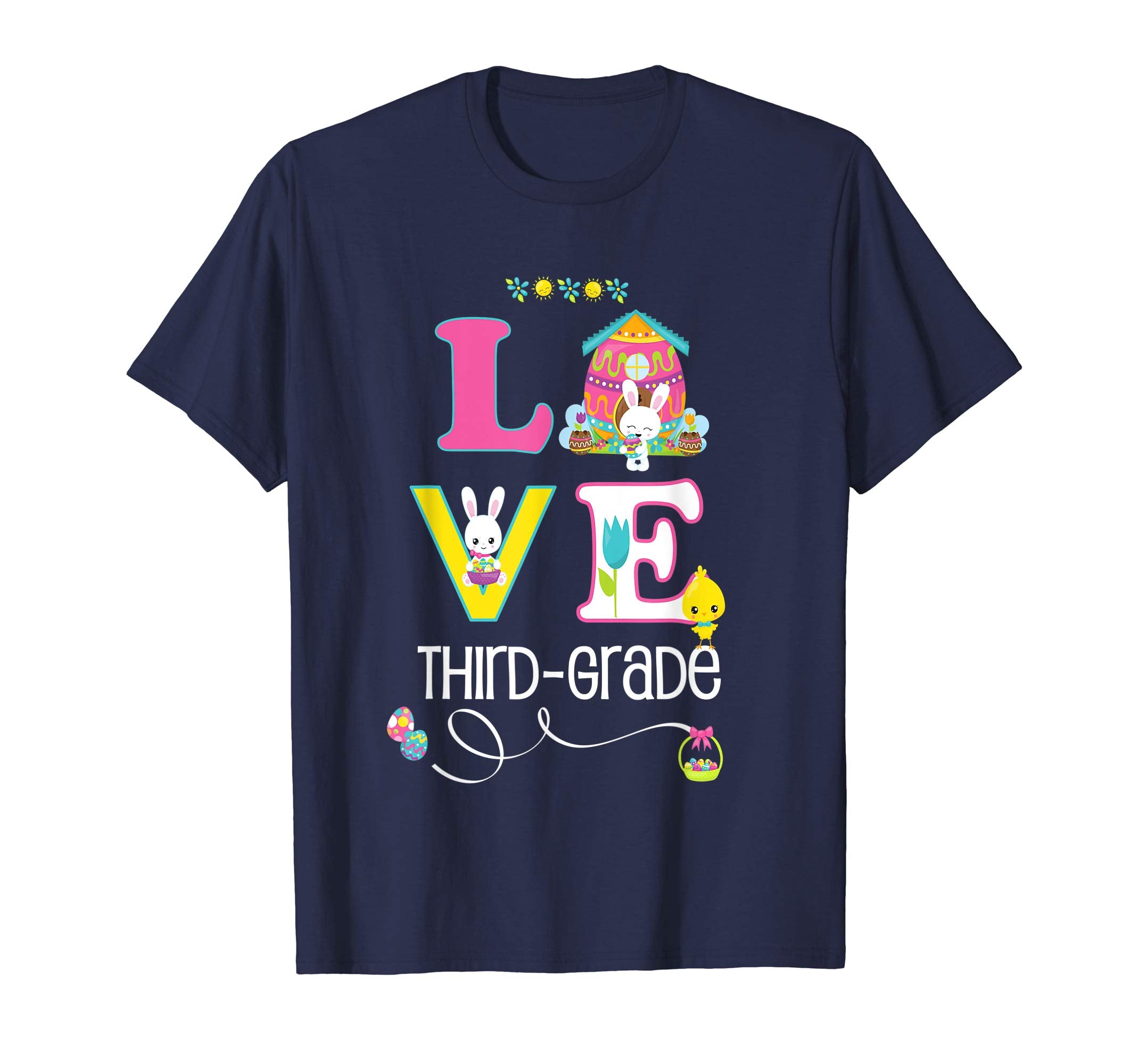 Easter Third Grade School Teacher &amp; Students Cute Love Shirt