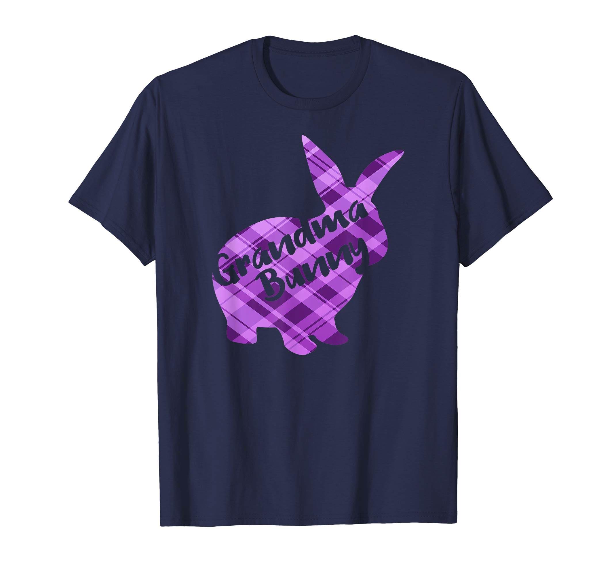 Grandma Bunny Rabbit Plaid Easter Spring Matching Shirt
