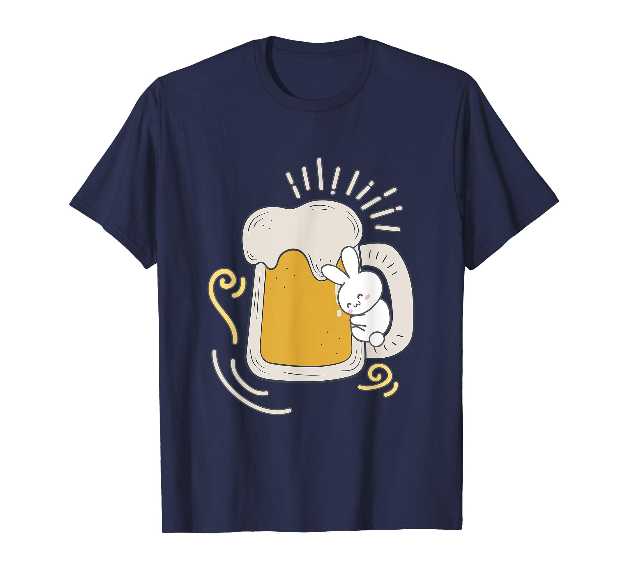 Cute Bunny Drink Beer Easter Day T-Shirt Gifts