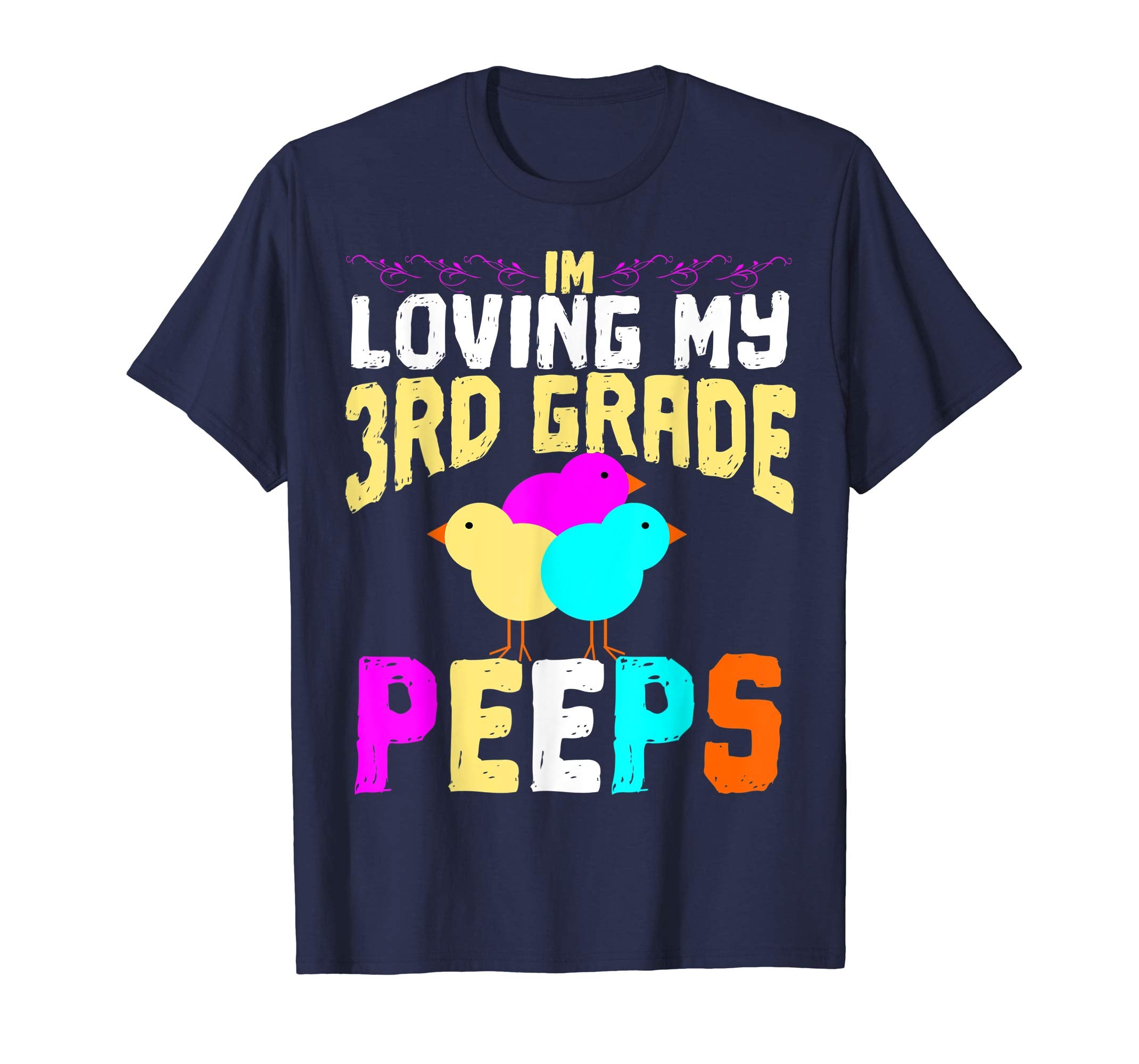 3rd Grade Peeps Easter TShirt Teacher Gift