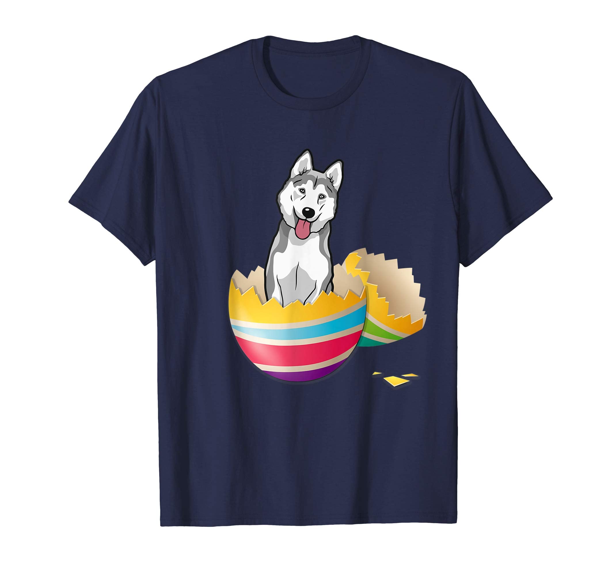 Husky Hatching From Easter Egg Easter Day Shirt