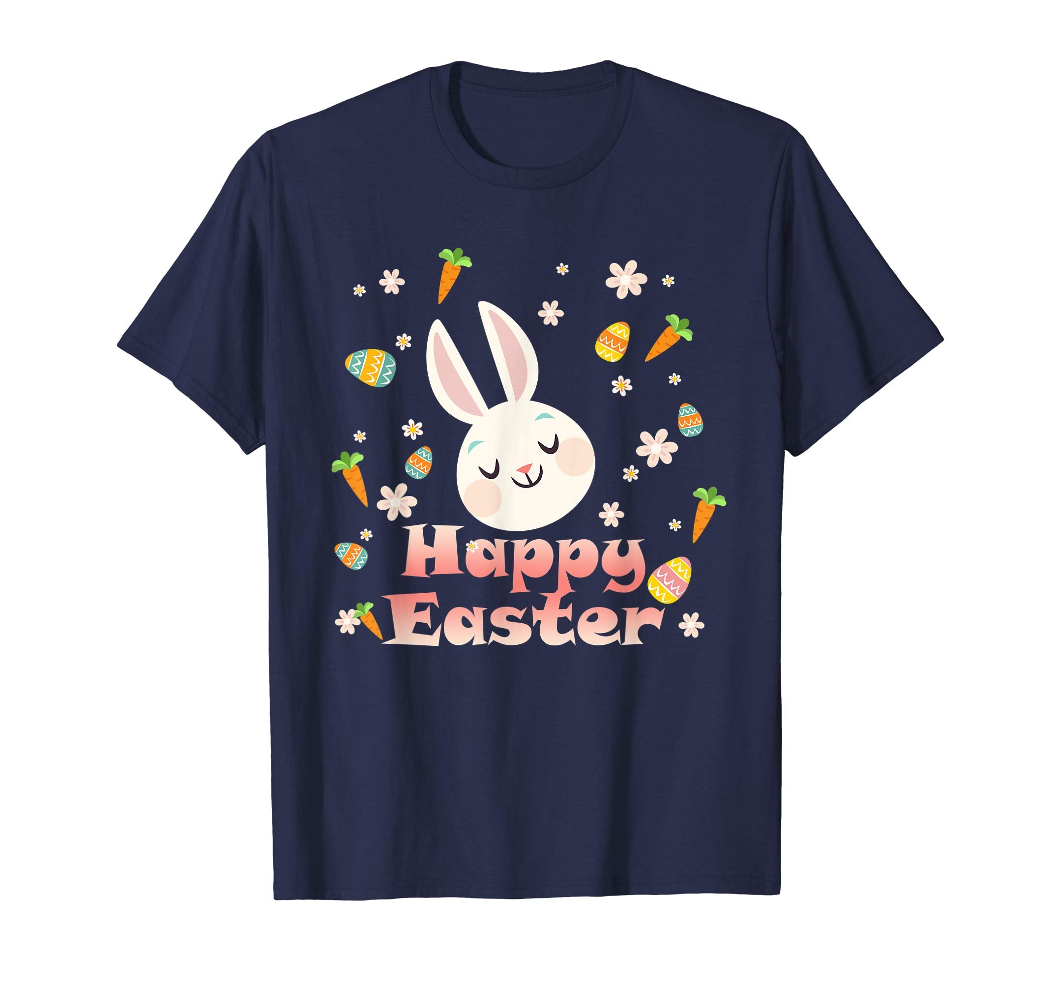 Happy Easter Bunny Tee shirt Easter Eggs Tee