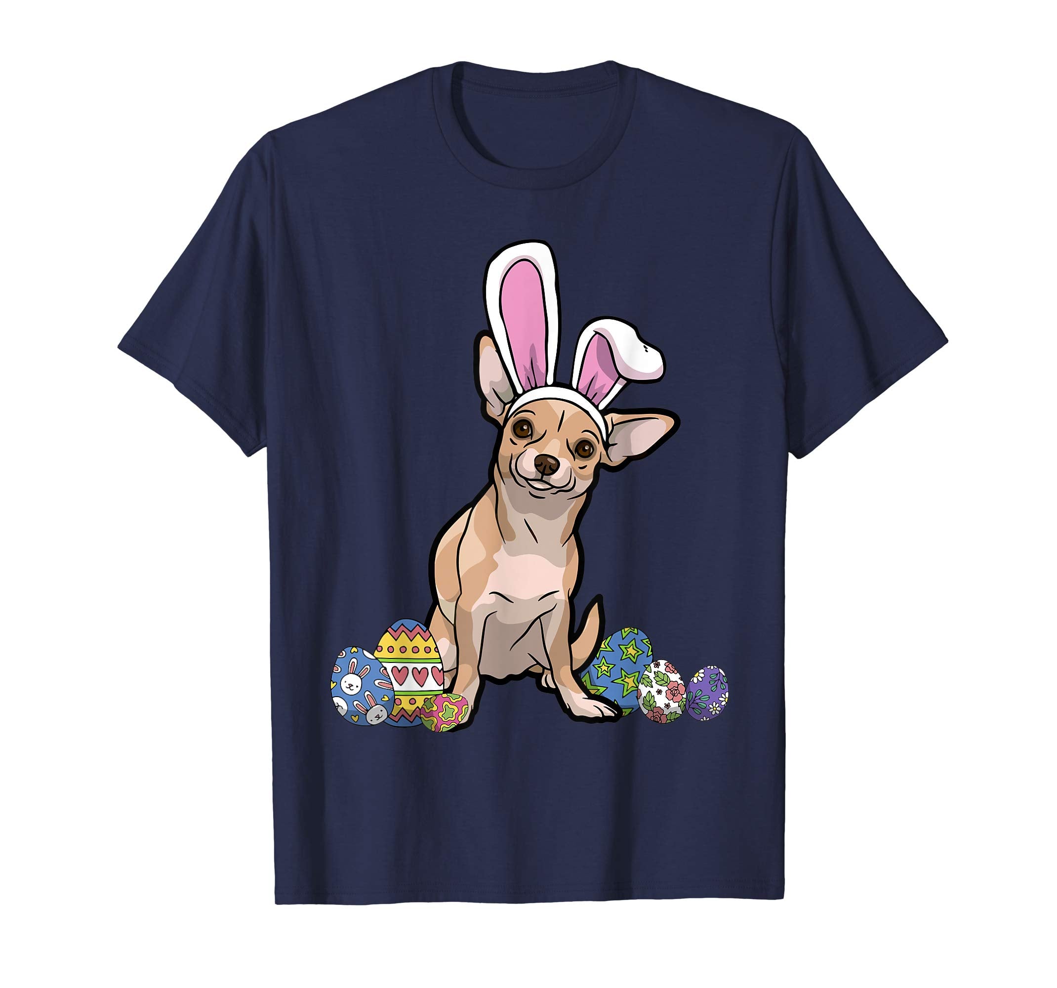 Chihuahua Dressed As Easter Bunny With Rabbit Ears T-Shirt