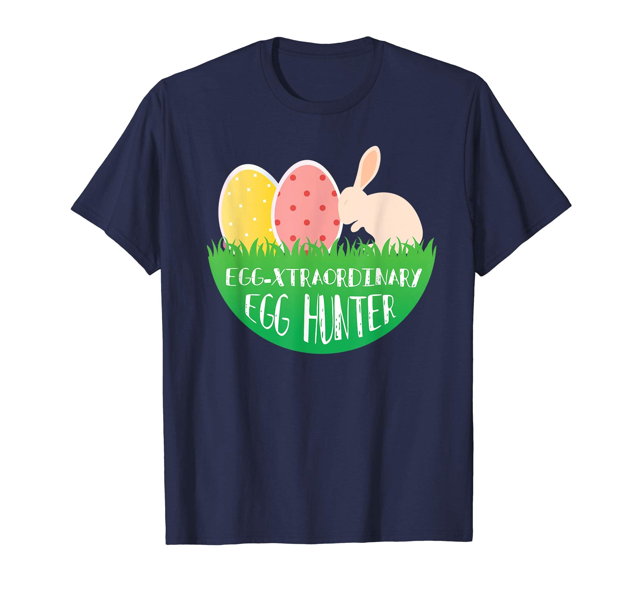Eggspert Egg Hunter Easter TShirt Boy Girl Cool Bunny Pastel