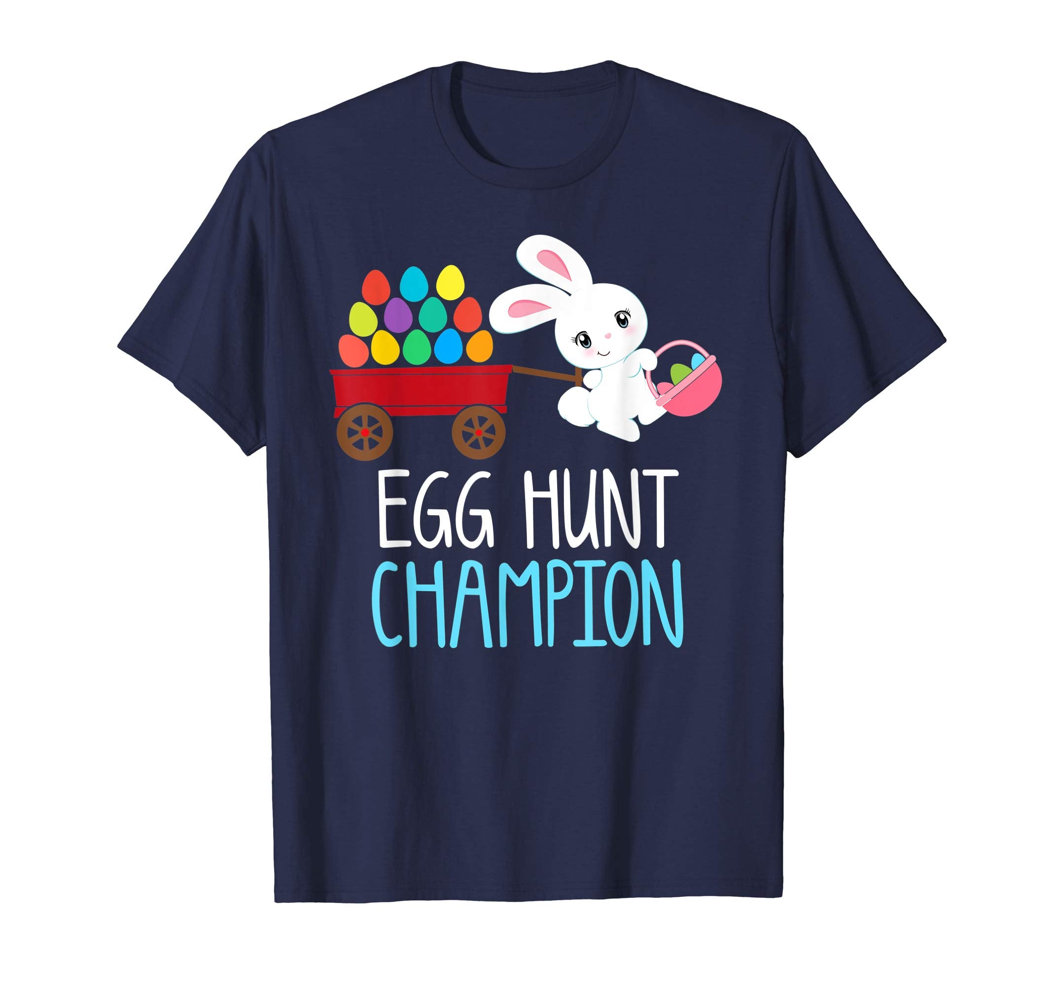 Easter Bunny T-Shirt Girls Kids Toddlers EGG HUNT CHAMPION