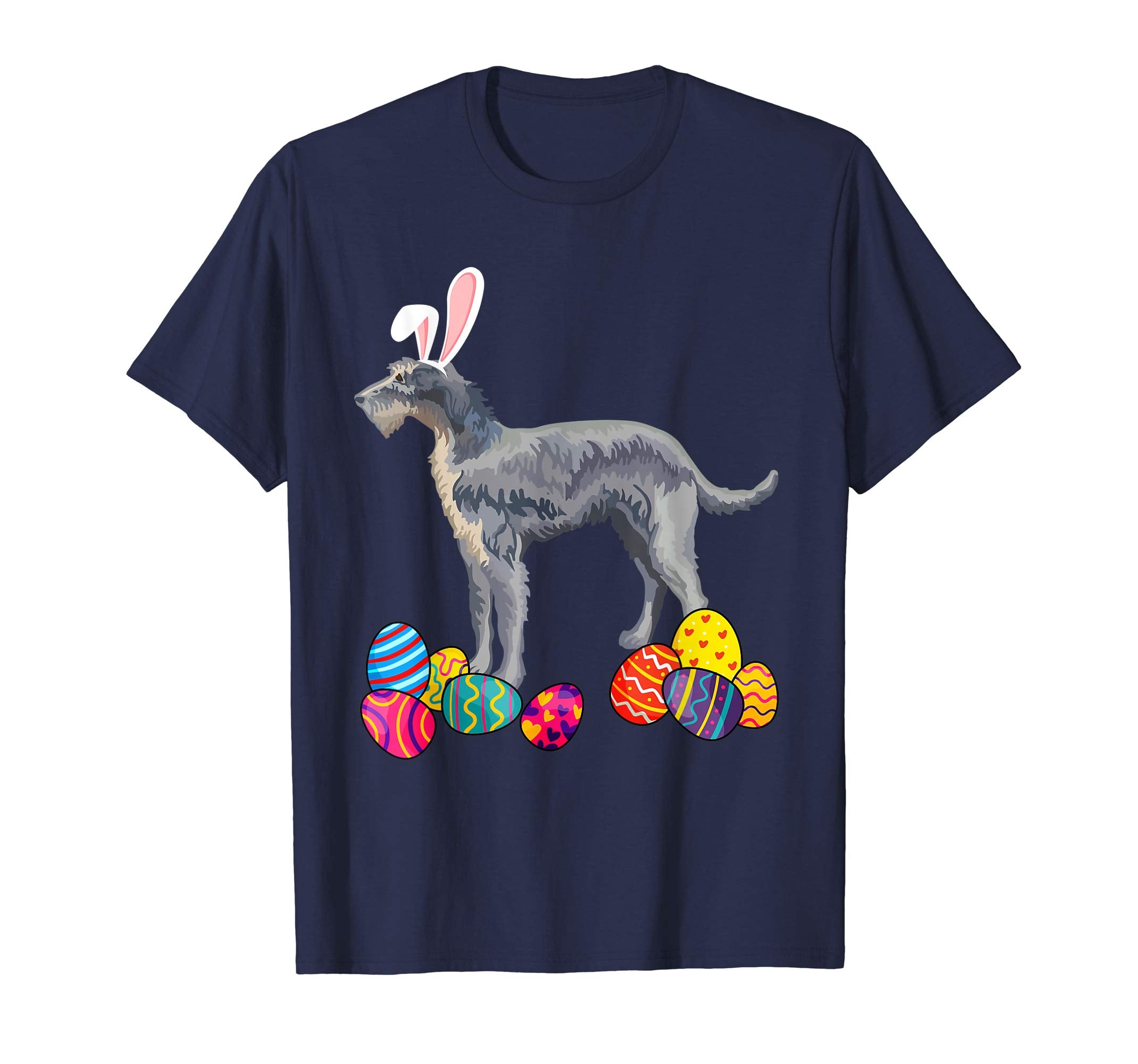 Irish Wolfhound Bunny Ear With Egg Easter Easter Day Shirt